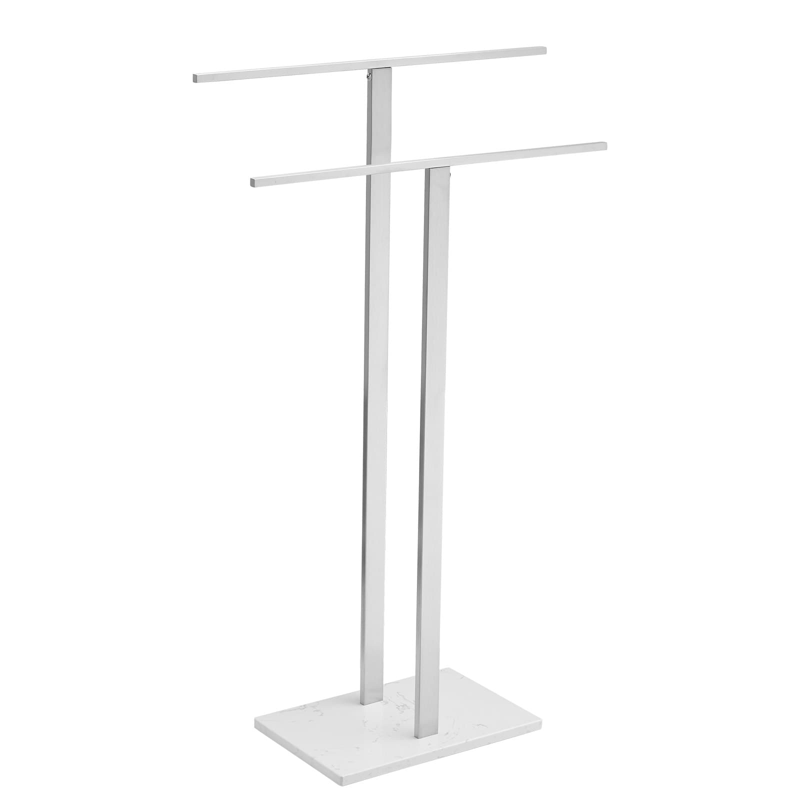 Toallero Independiente de Níquel Cepillado BWE Tower Racks 19 pulg. x 16 pulg. x 8.86 pulg. A-91059-N