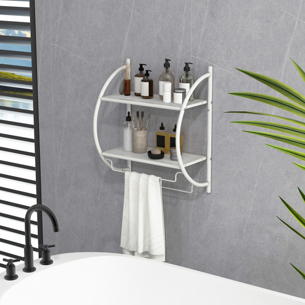 Toallero de Pared Blanco WELLFOR de 18 x 18 x 10 Pulgadas OUJ59244WH