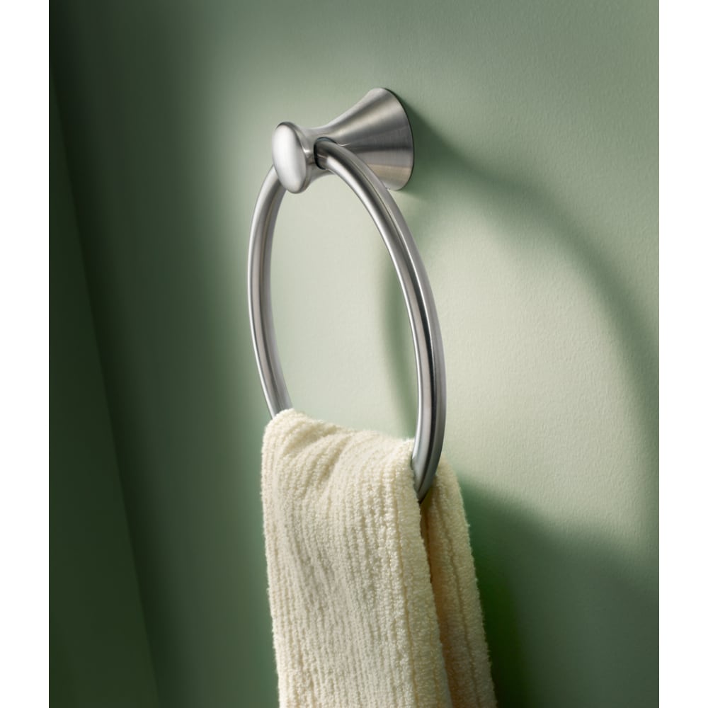 Aro de Toalla Individual de Montaje en Pared de Acero Inoxidable Brillante Delta Lahara 73846-SS