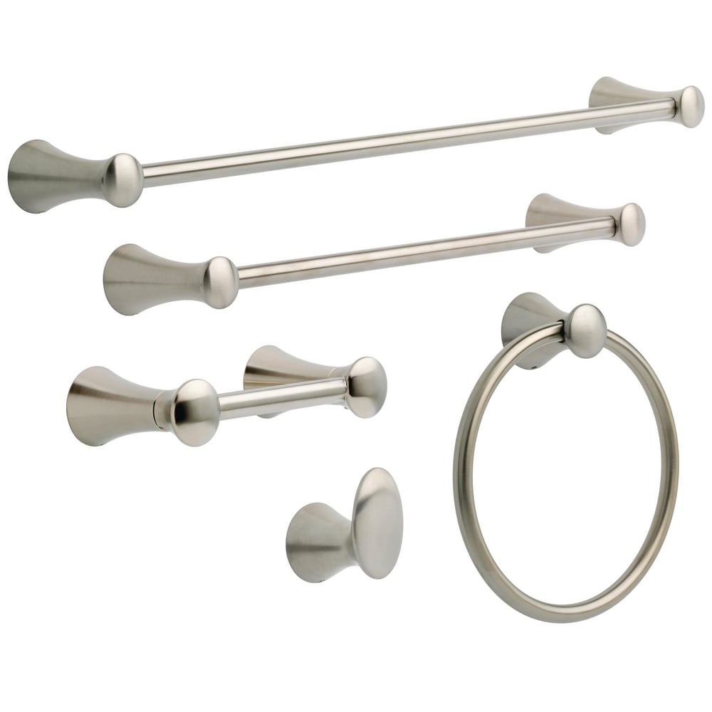 Aro de Toalla Individual de Montaje en Pared de Acero Inoxidable Brillante Delta Lahara 73846-SS