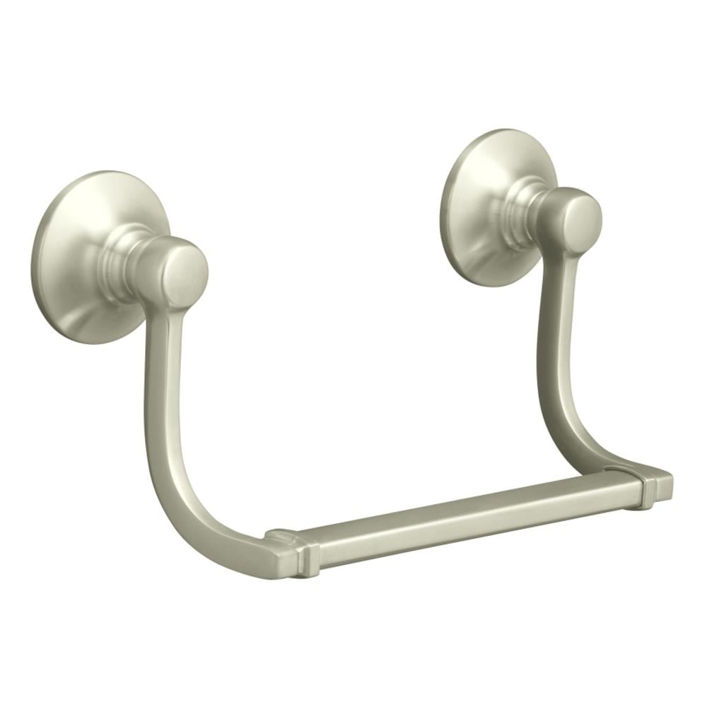 Soporte para toalla individual de montaje en pared con acabado vibrante de níquel cepillado - KOHLER Bancroft 11416-BN