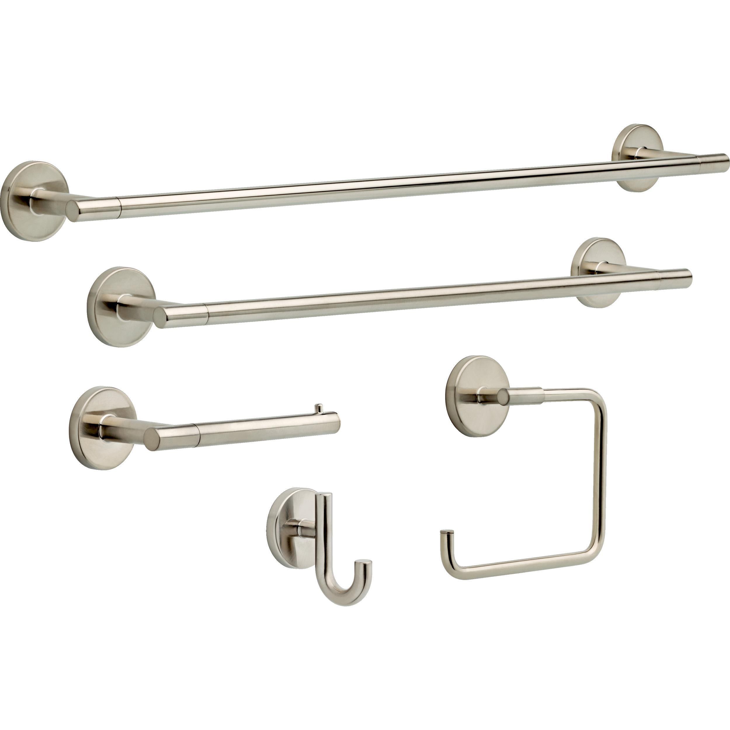 Aro de toalla sencillo para montar en la pared de acero inoxidable Delta Trinsic acabado Brilliance