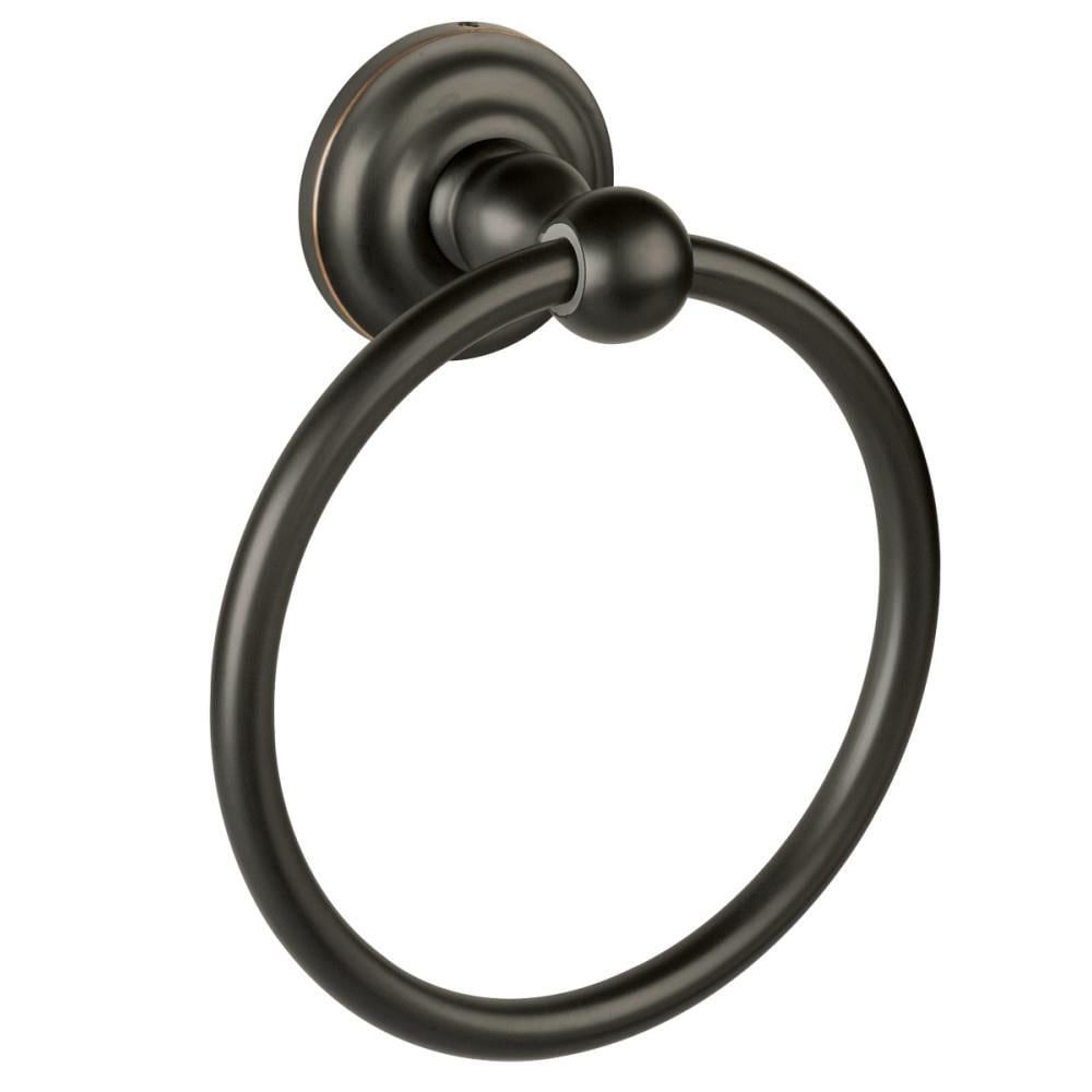 Aro para toalla de pared en bronce aceitado de Design House Calisto