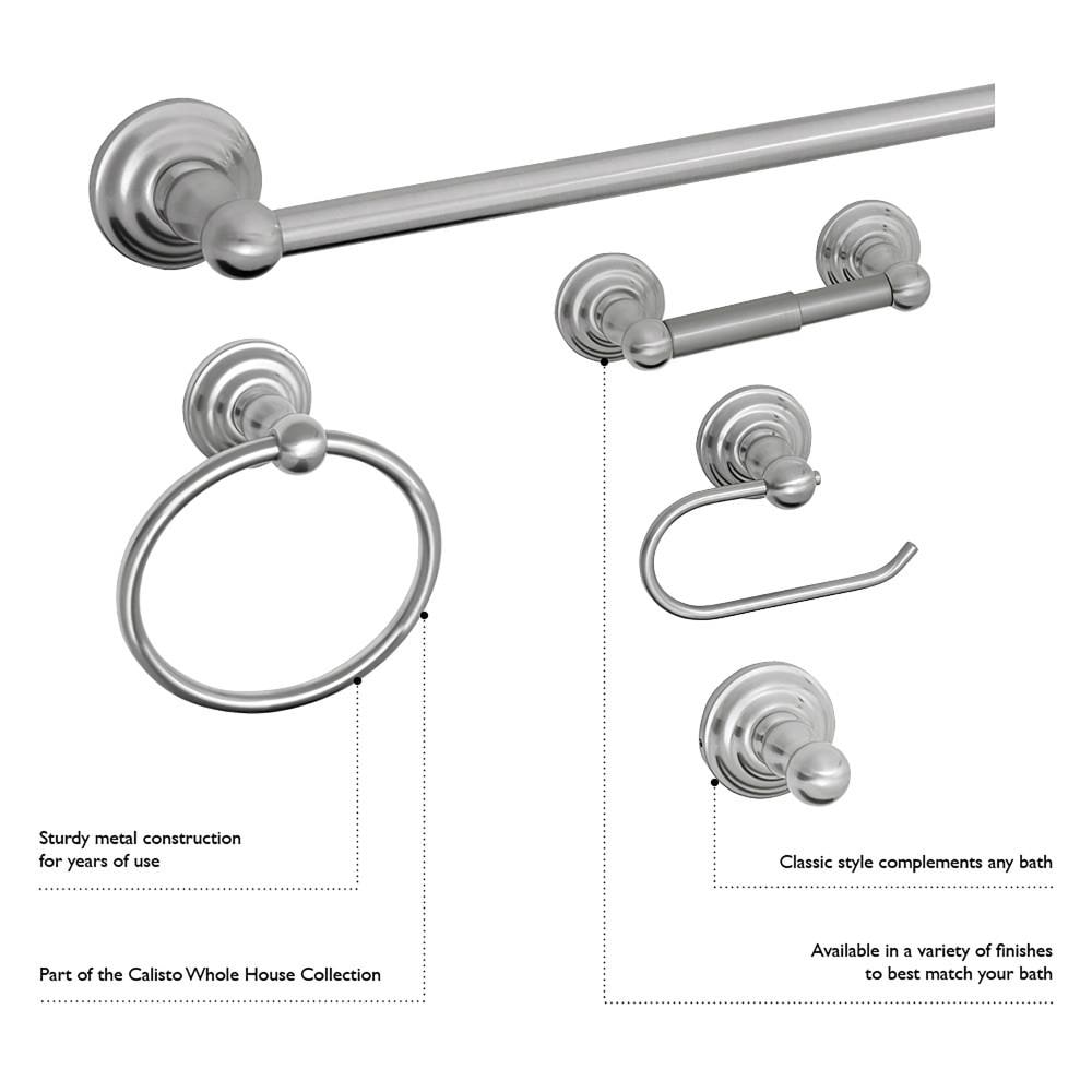 Aro para toalla de pared en bronce aceitado de Design House Calisto