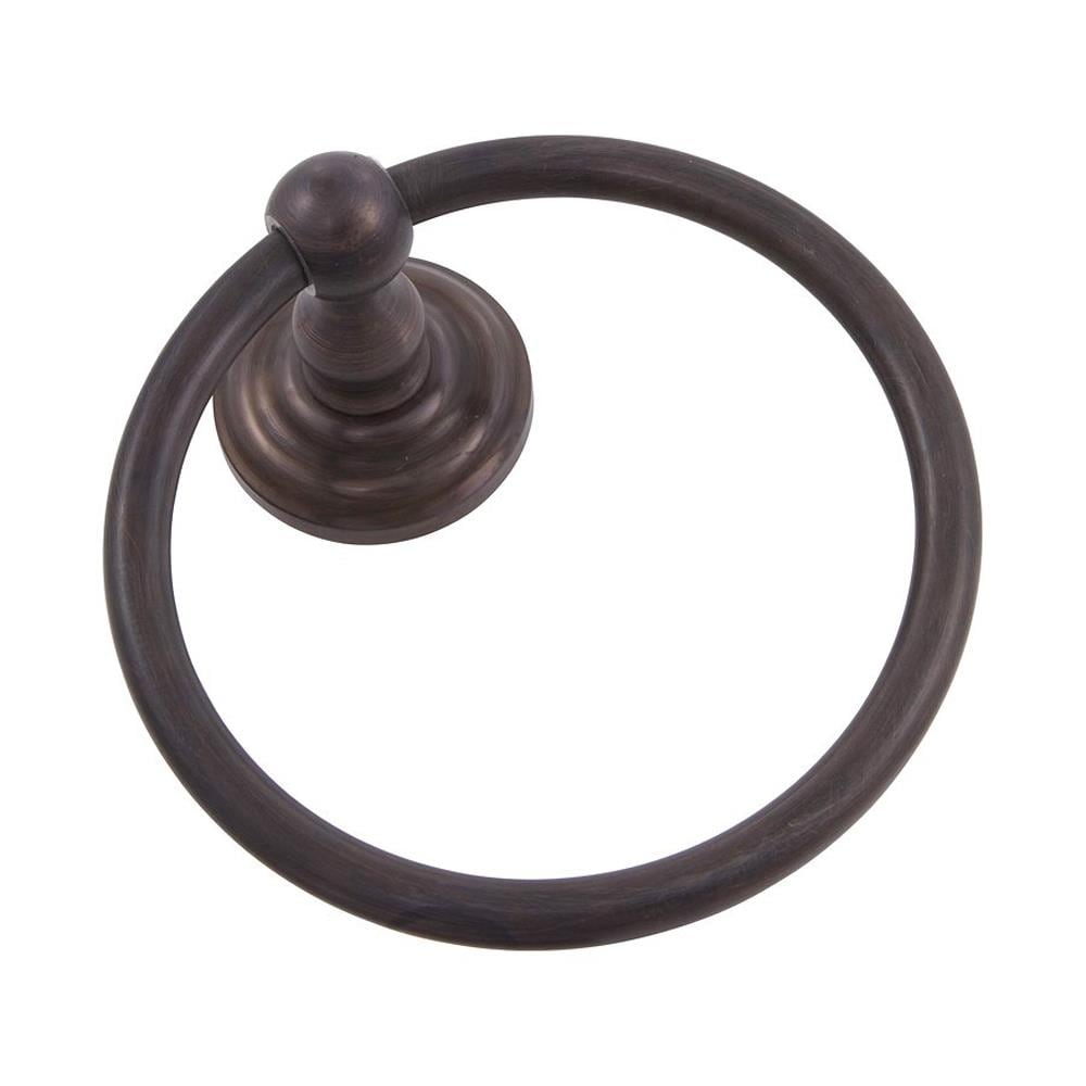 Soporte de toalla individual para montar en la pared de la serie 600 en bronce Toscana de Delaney Hardware 550502.