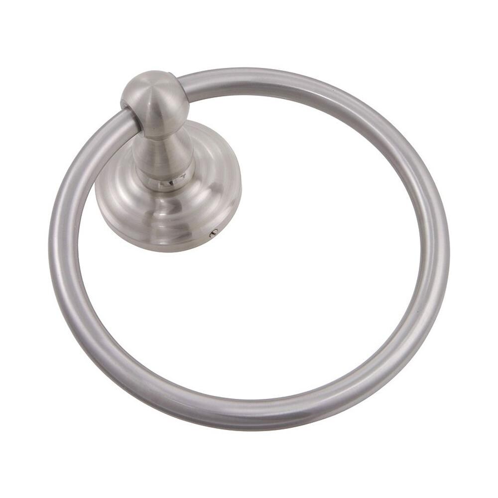 Soporte de toalla individual montado en la pared de la Serie 600 de níquel satinado de Delaney Hardware