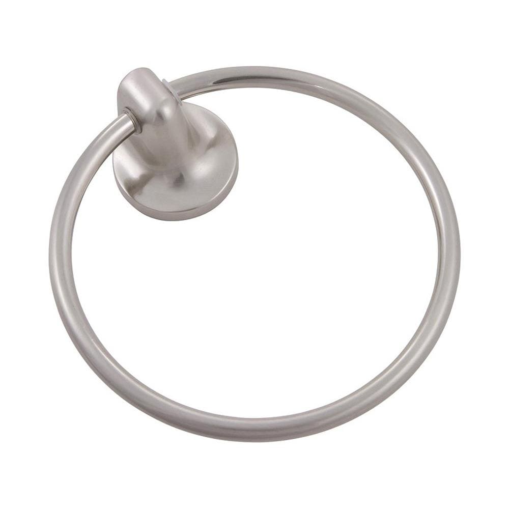 Aro para toalla individual de montaje en pared de níquel satinado Serie 400 de Delaney Hardware
