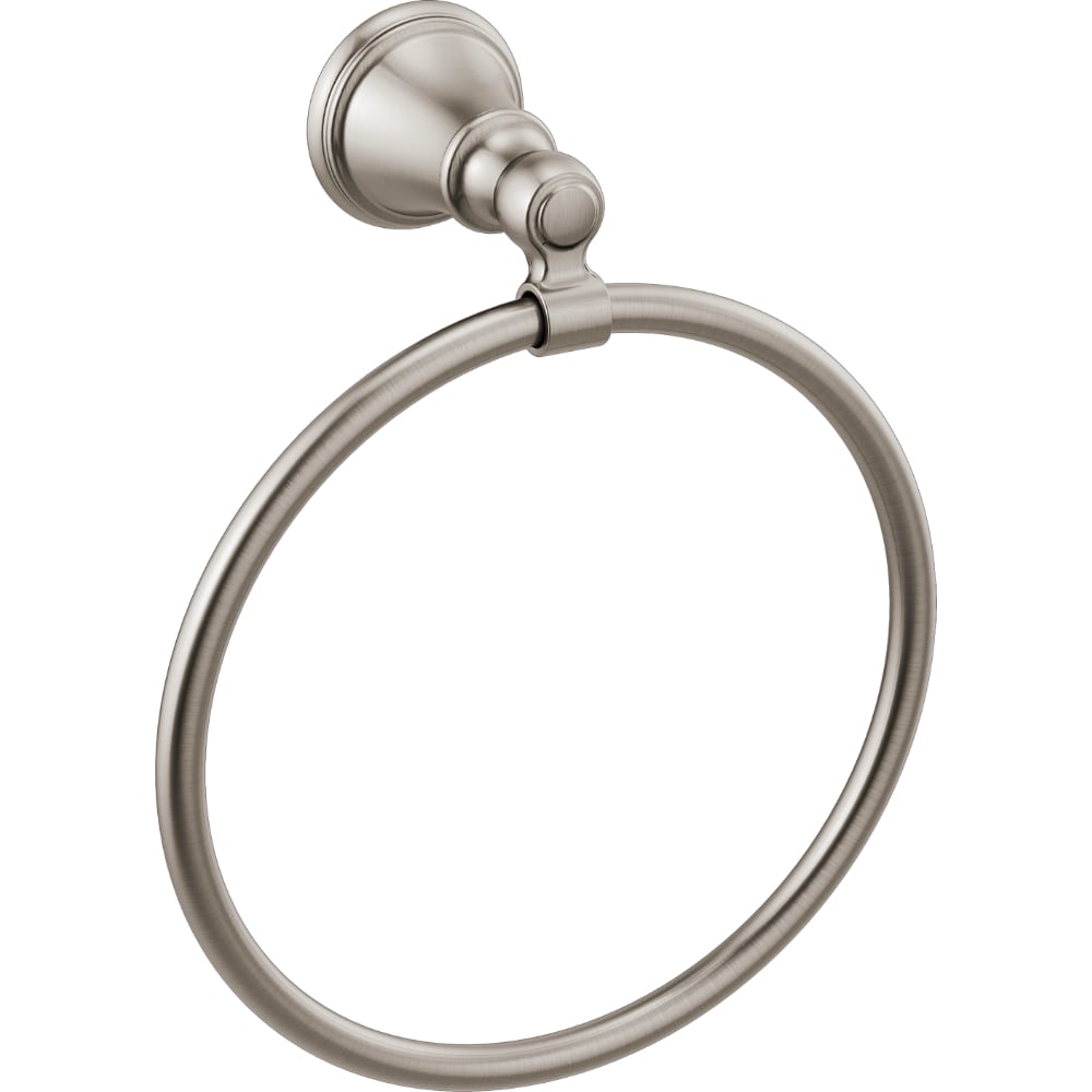 Soporte de toalla individual de acero inoxidable Brilliance de Delta Woodhurst - Montaje en pared 73246-SS
