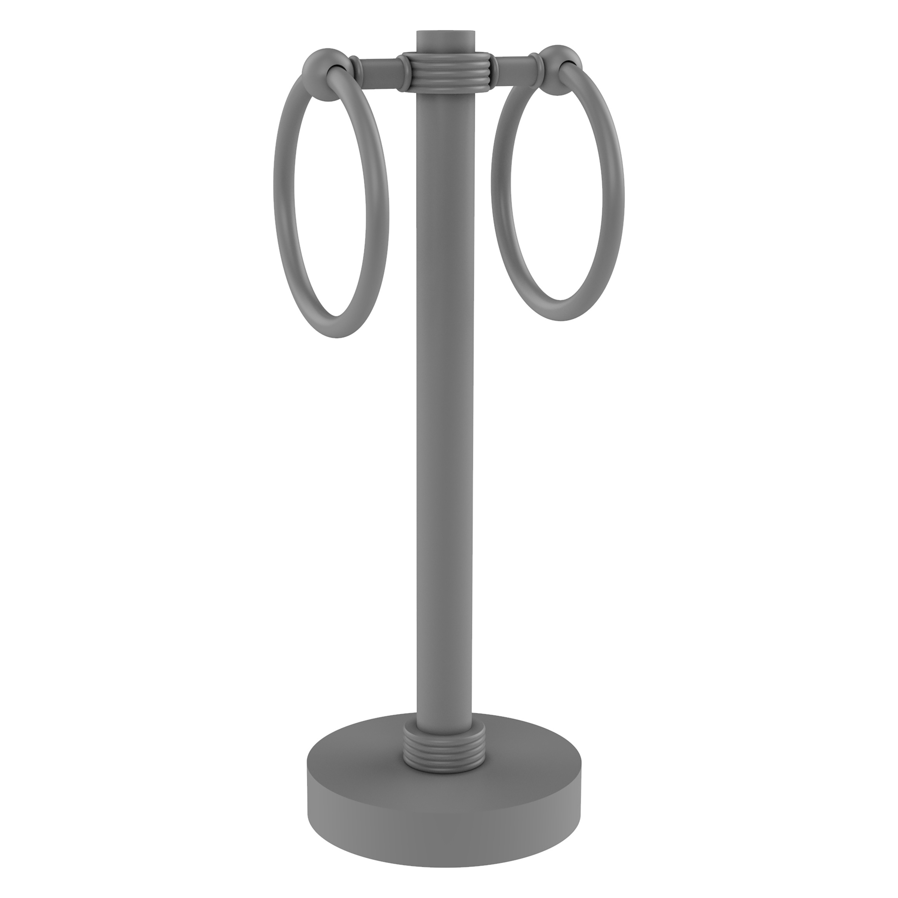 Doble Anillo de Toalla Independiente de Gris Mate para Encimera 953G-GYM de Allied Brass