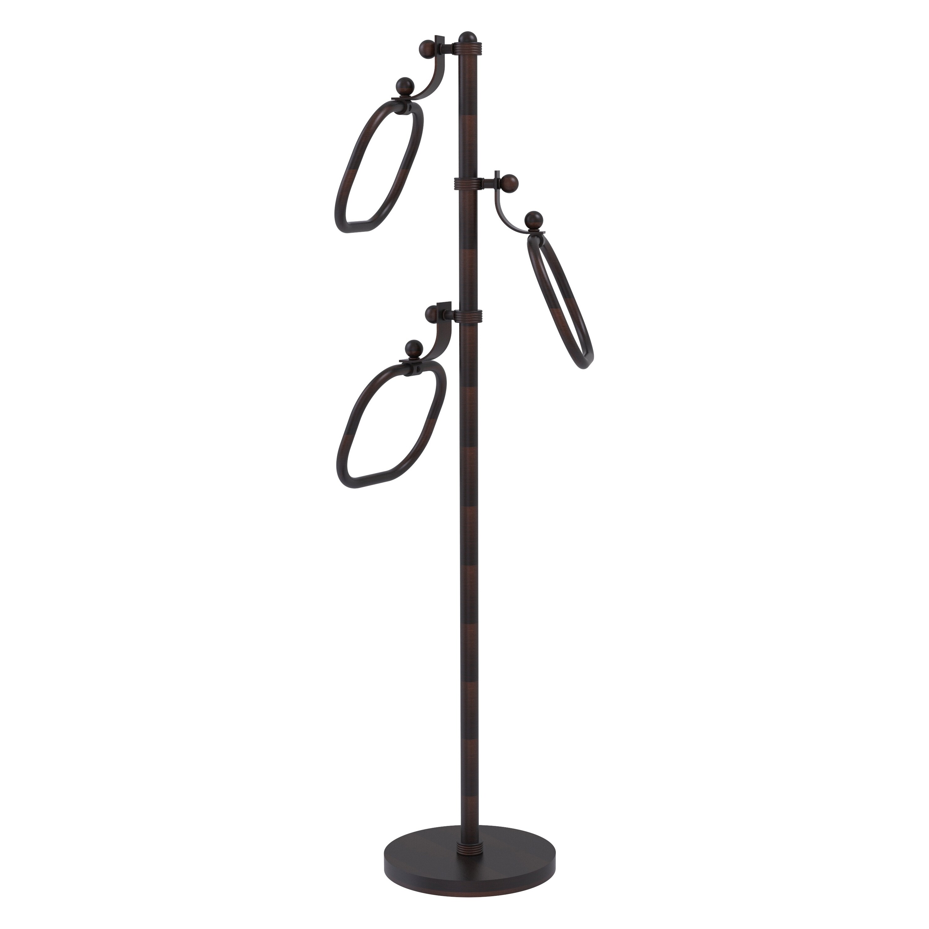 Aro de toalla individual de pie en bronce veneciano Allied Brass TS-83G-VB