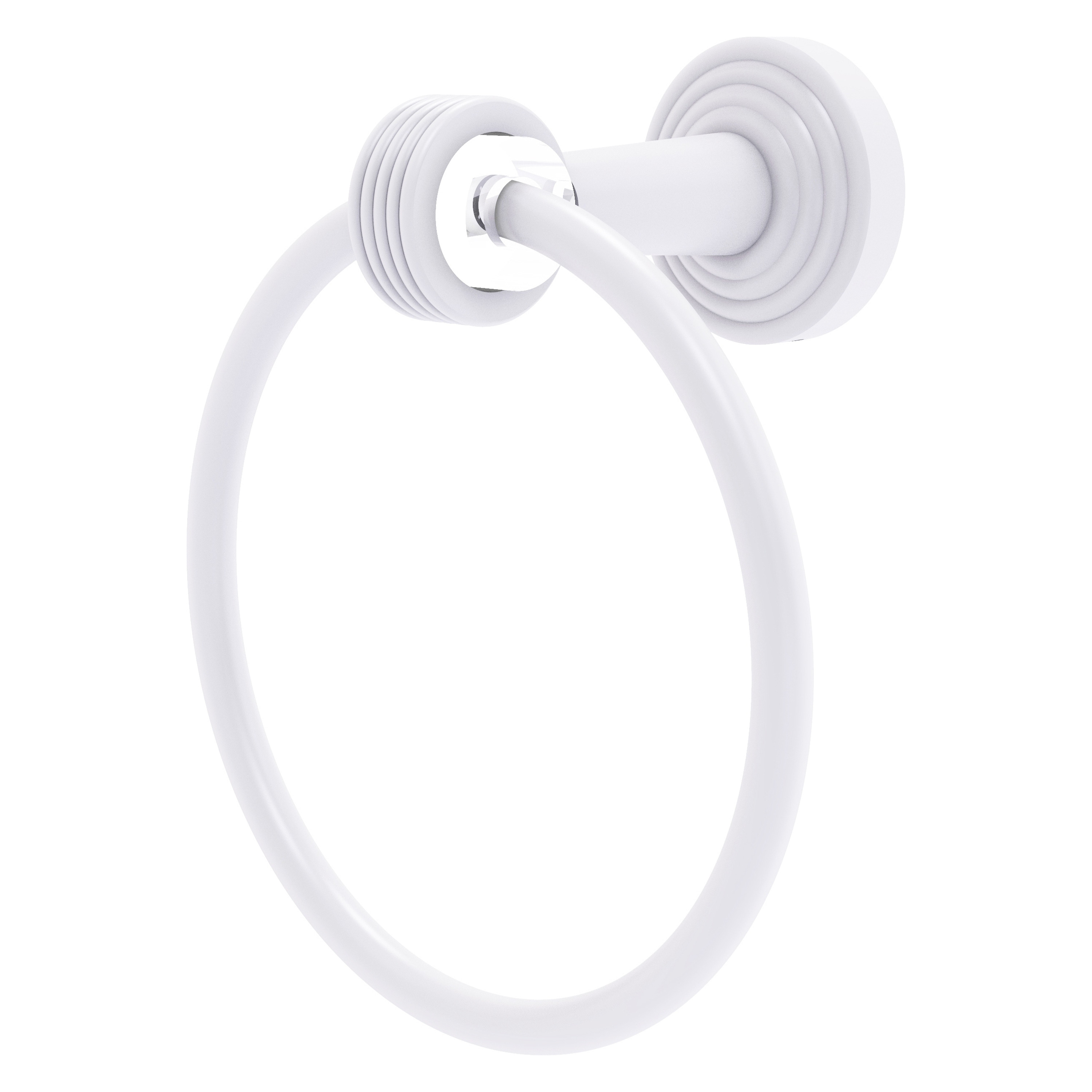 Anillo Individual para Toalla de Pared en Acabado Blanco Mate Pacific Beach de Allied Brass PB-16G-WHM.
