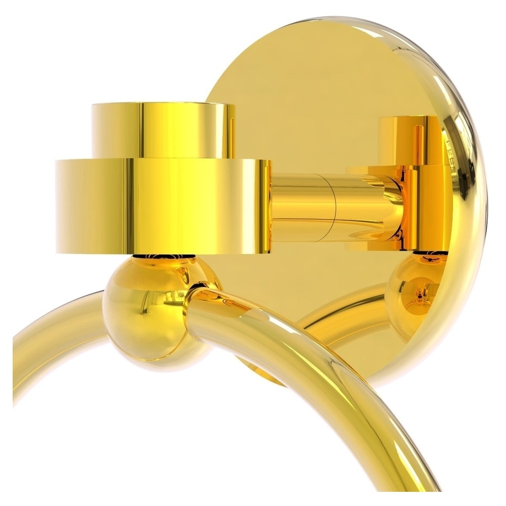 Anillo de Toalla Individual para Montar en Pared de Latón Pulido - Satellite Orbit One 7116-PB
