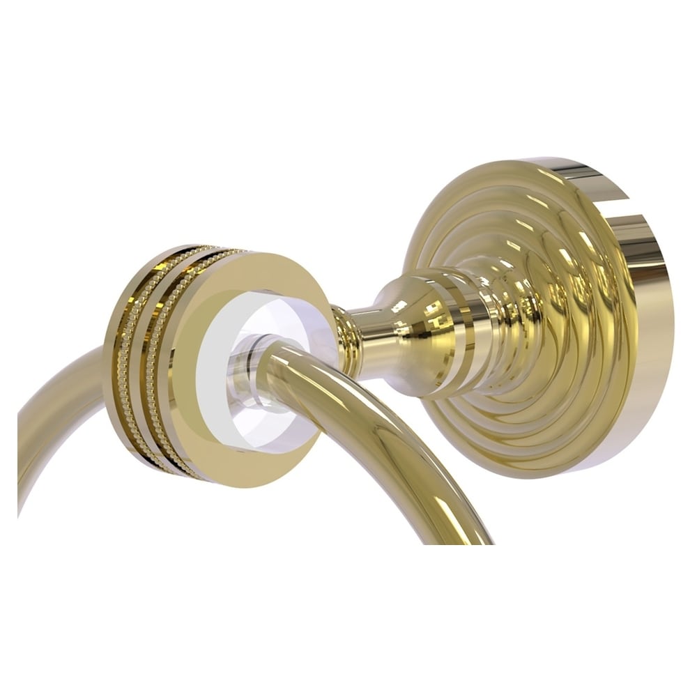 Argolla para Toalla Individual de Pared en Latón Sin Barnizar Pacific Grove de Allied Brass.