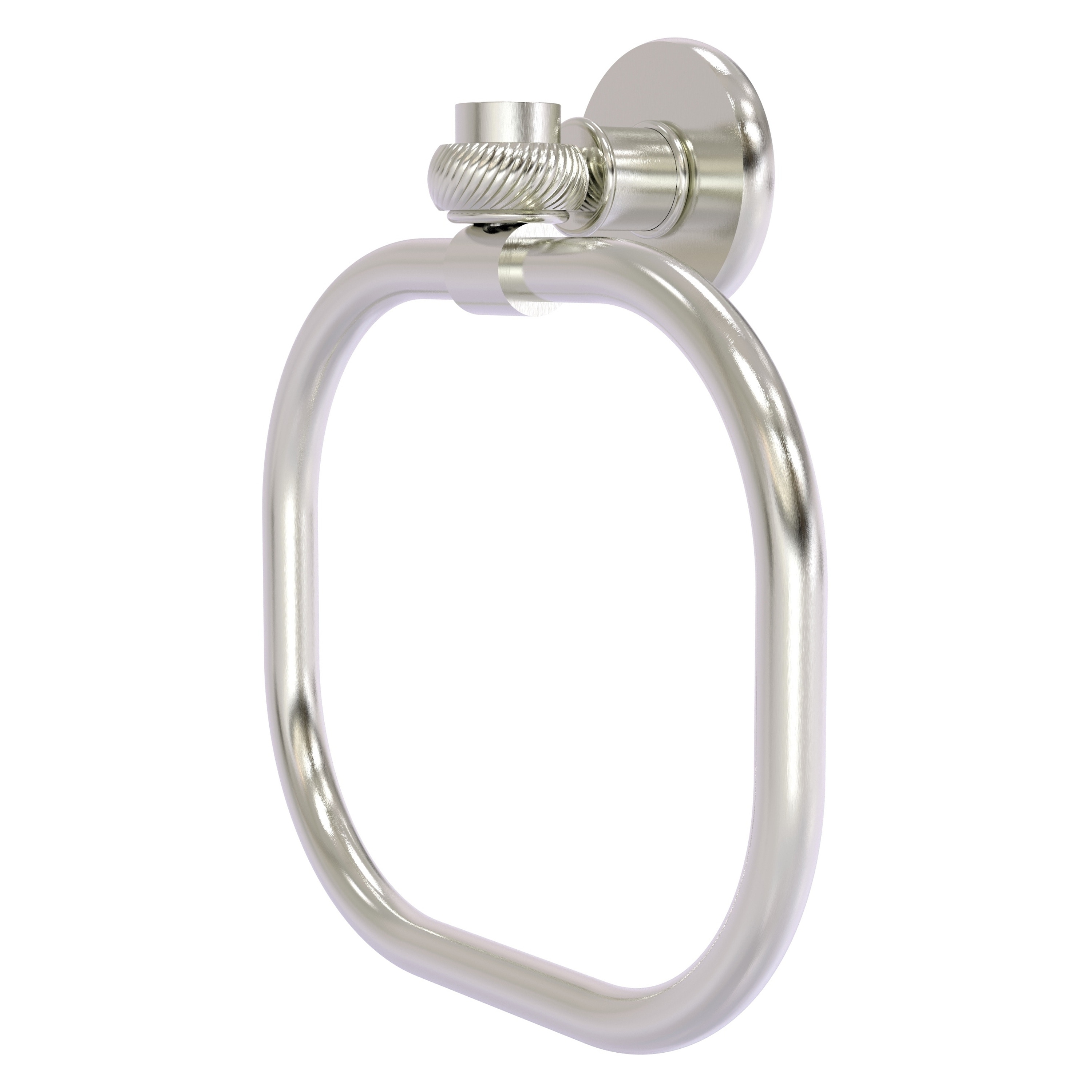 Soporte para toalla de montaje en pared Allied Brass Continental en níquel satinado - 2016T-SN