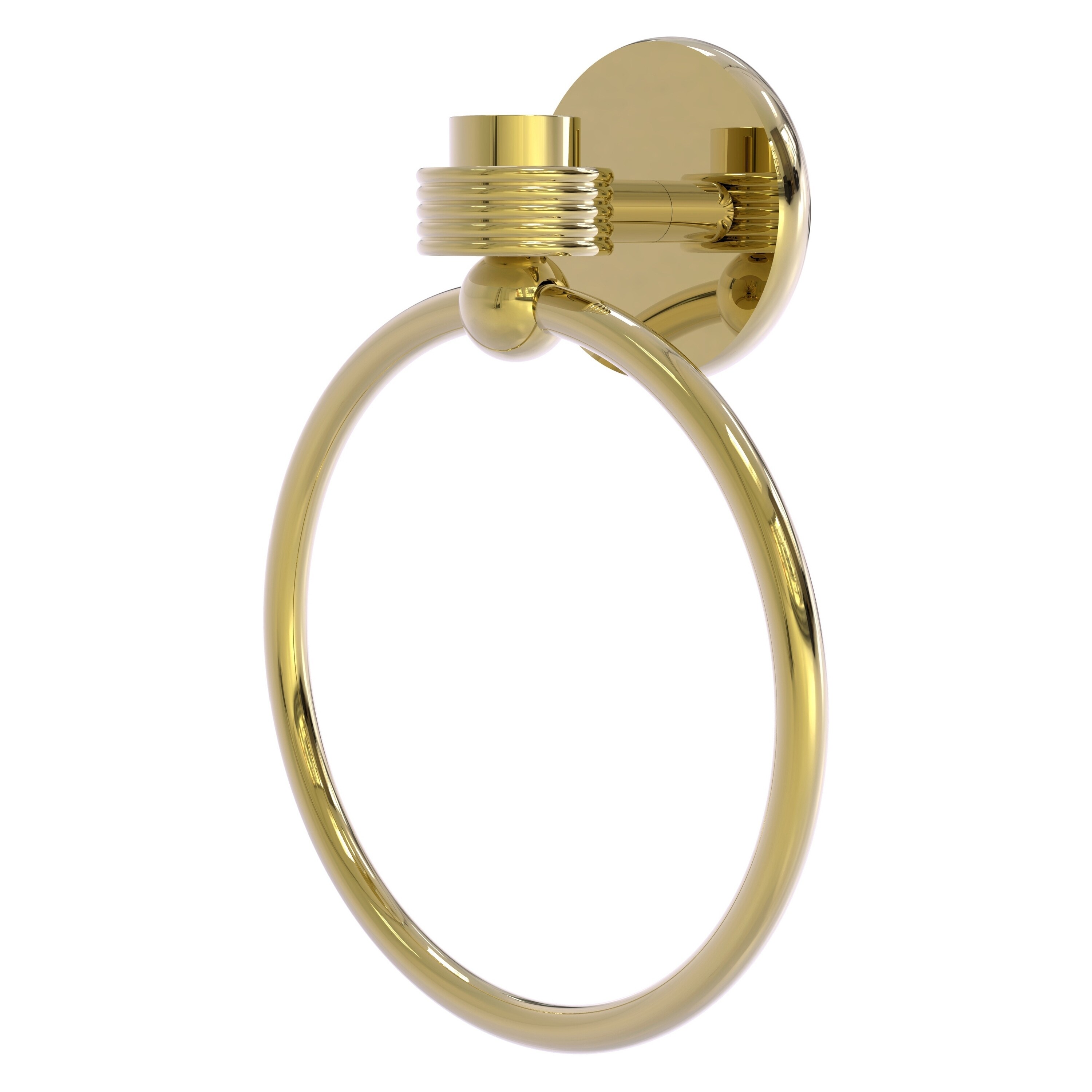 Anillo para toalla de montaje en pared de latón sin lacar de Allied Brass Satellite Orbit One