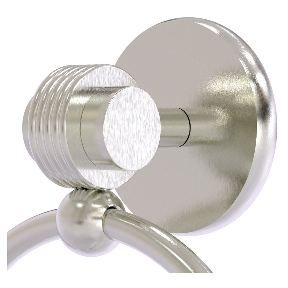 Argolla de Toalla Individual de Montaje en Pared de Níquel Satinado Allied Brass Satellite Orbit Two 7216G-SN