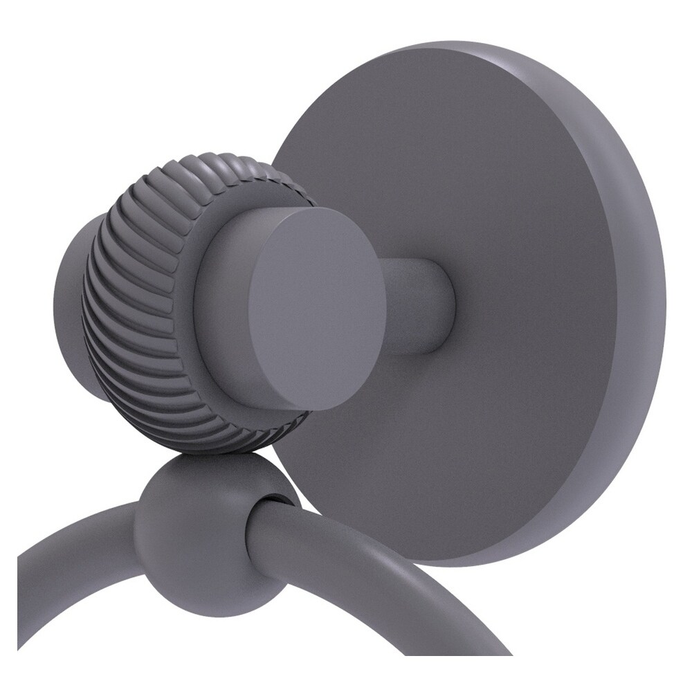 Aro de toalla de montaje en pared gris mate Satellite Orbit Two de Allied Brass