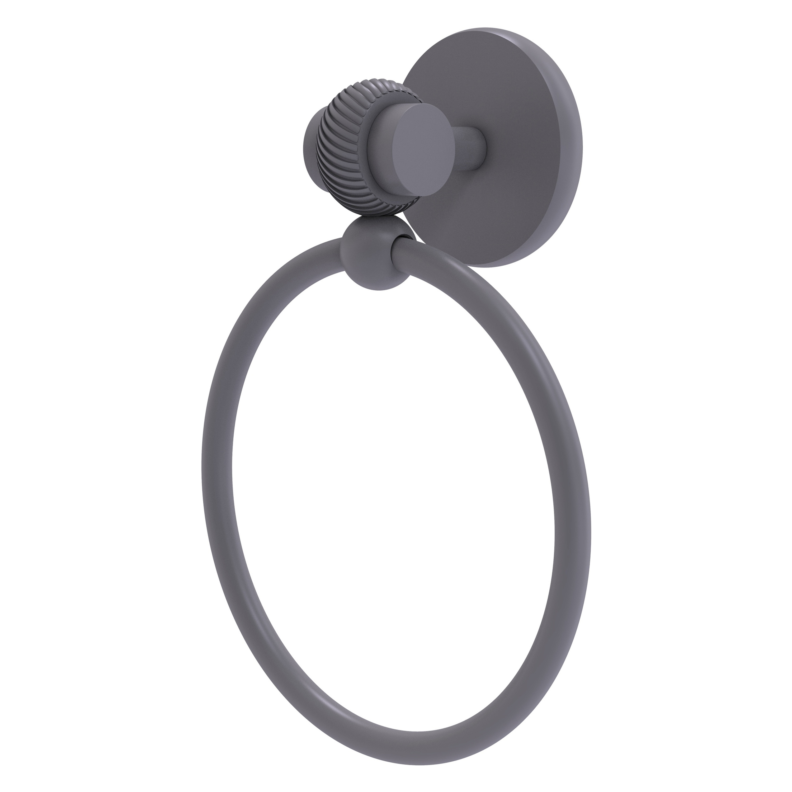 Aro de toalla de montaje en pared gris mate Satellite Orbit Two de Allied Brass