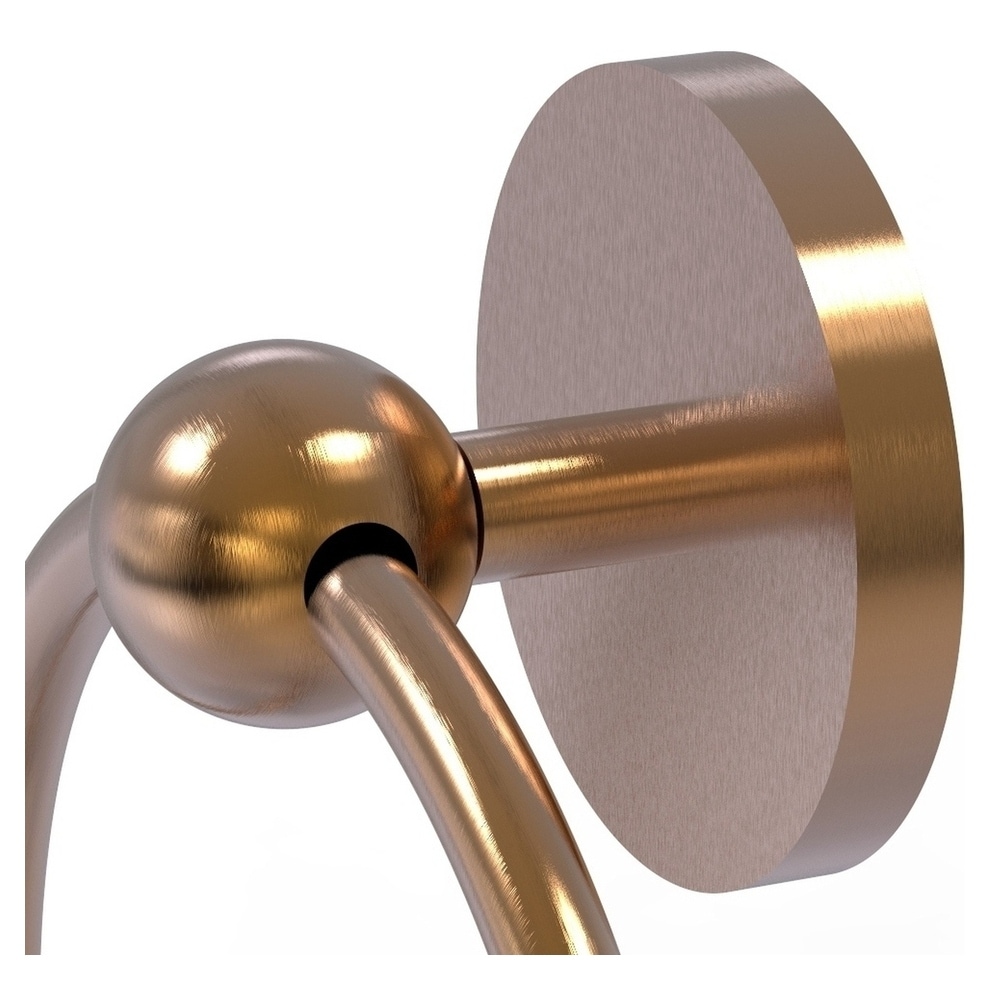 Argolla de toalla individual, montaje en pared, Prestige Skyline de latón cepillado en bronce - P1016-BBR