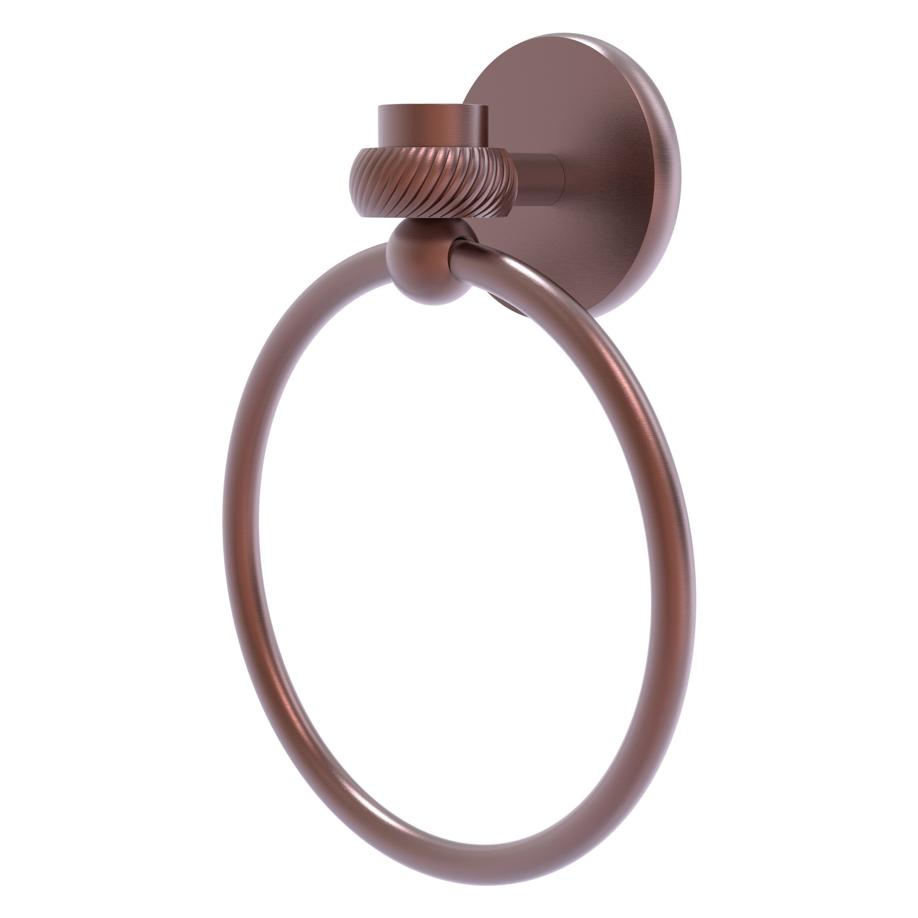 Soporte para toalla de pared de cobre antiguo Allied Brass Satellite Orbit One 7116T-CA