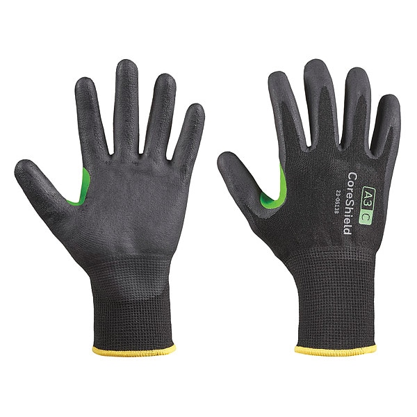 Guantes resistentes al corte de nivel A3 de Honeywell, calibre 13, negro/negro, 9 - 23-0513B/9L