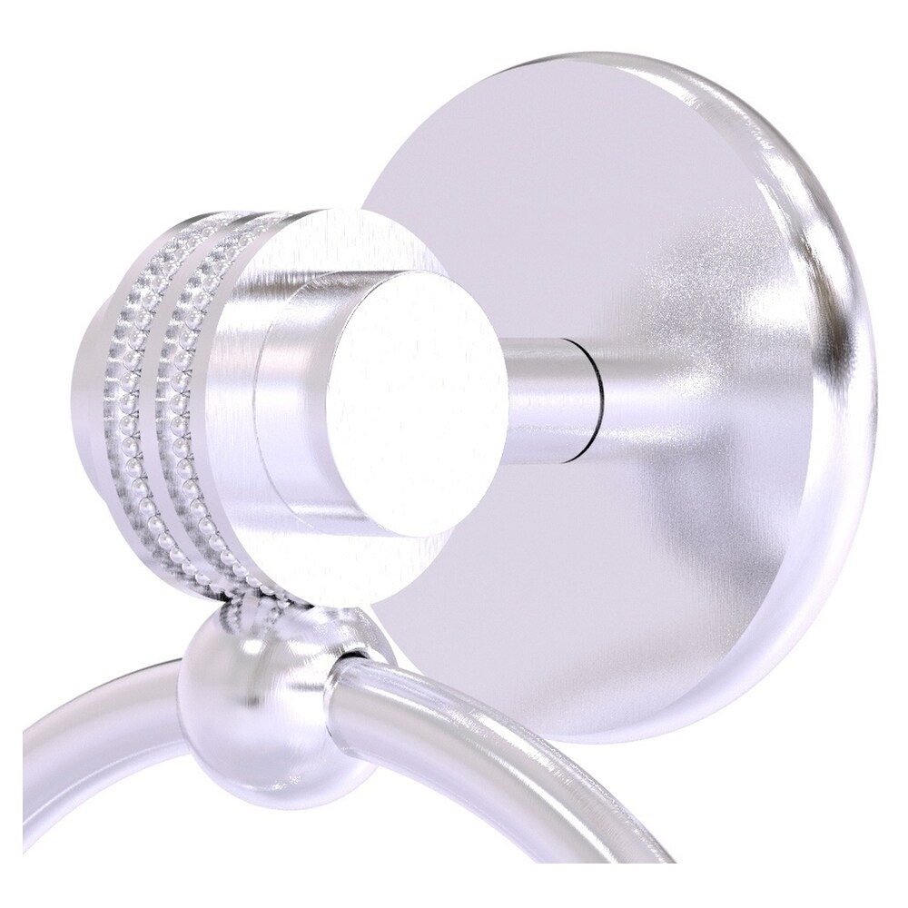 Anillo de toalla montado en pared de satín cromado Allied Brass Satellite Orbit Two