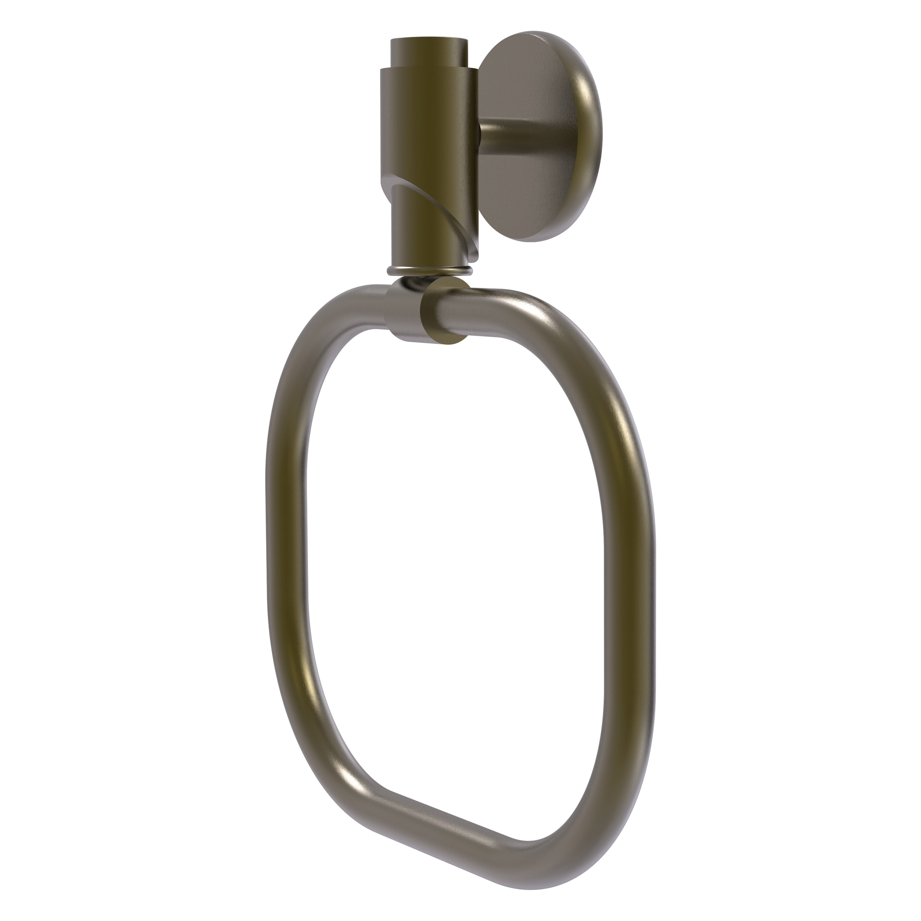 Argolla de toalla individual montada en la pared de latón antiguo de la colección Tribecca de Allied Brass