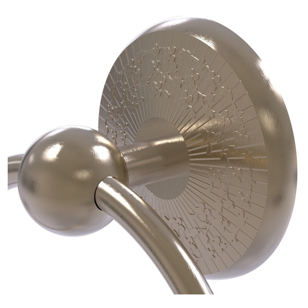 Soporte para toalla individual de pared en peltre antiguo de Monte Carlo de Allied Brass