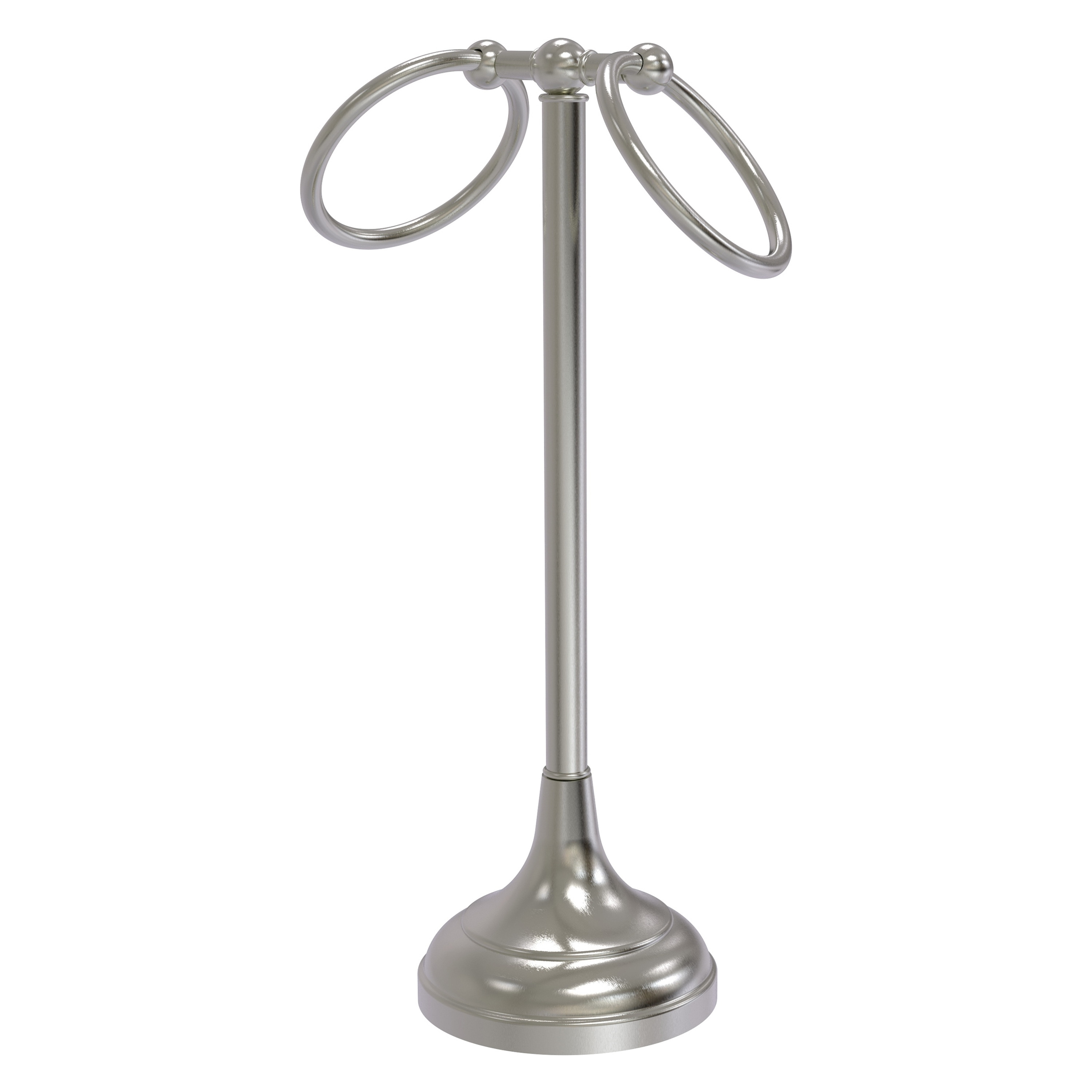Anillo Doble de Toallas de Pedestal en Níquel Satinado Tribecca de Allied Brass TR-12-SN
