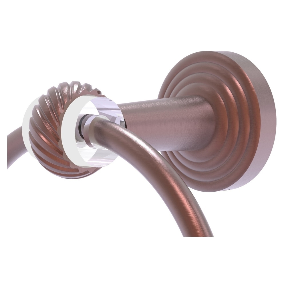 Soporte para toalla de pared de cobre antiguo Allied Brass Pacific Beach - PB-16T-CA