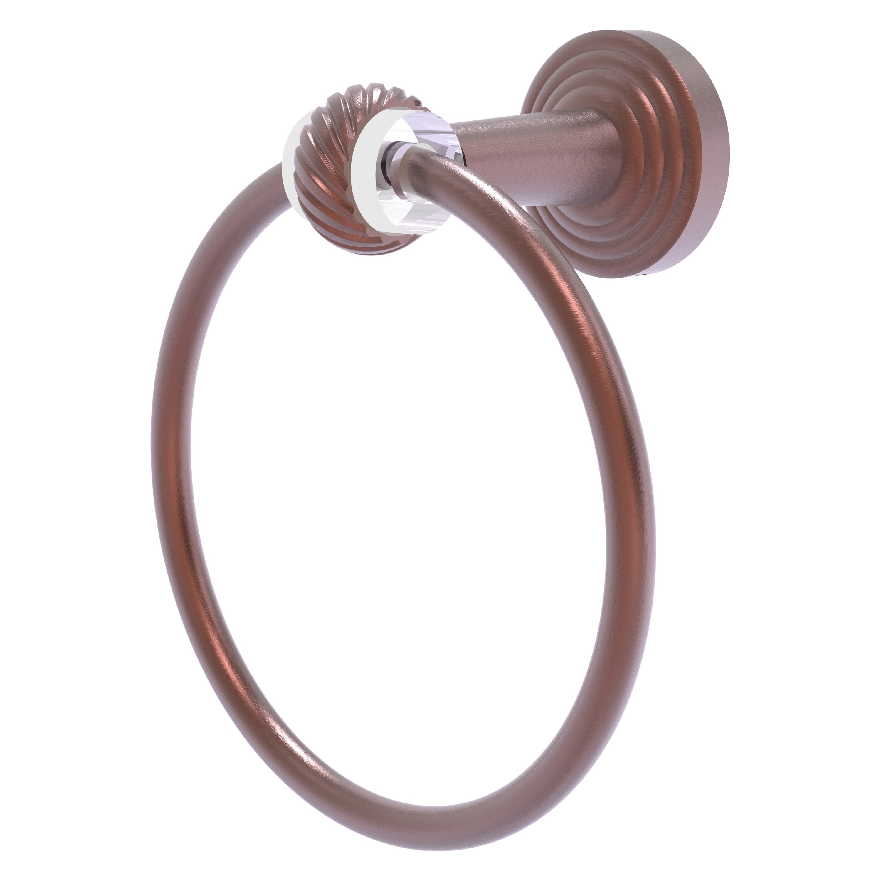Soporte para toalla de pared de cobre antiguo Allied Brass Pacific Beach - PB-16T-CA