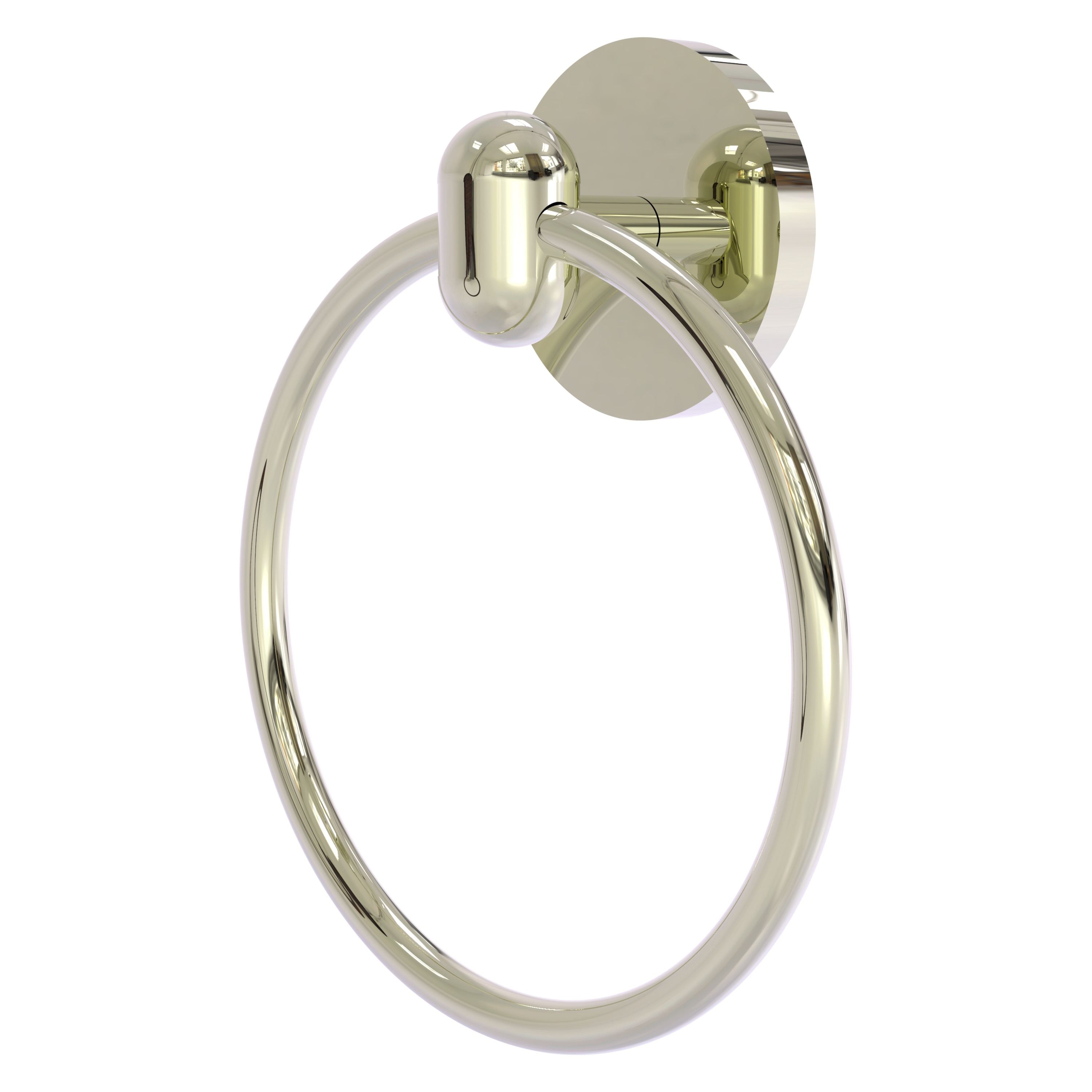Argolla de Toalla de Pared Individual Montada en Pared de Níquel Pulido Tango de Allied Brass TA-16-PNI
