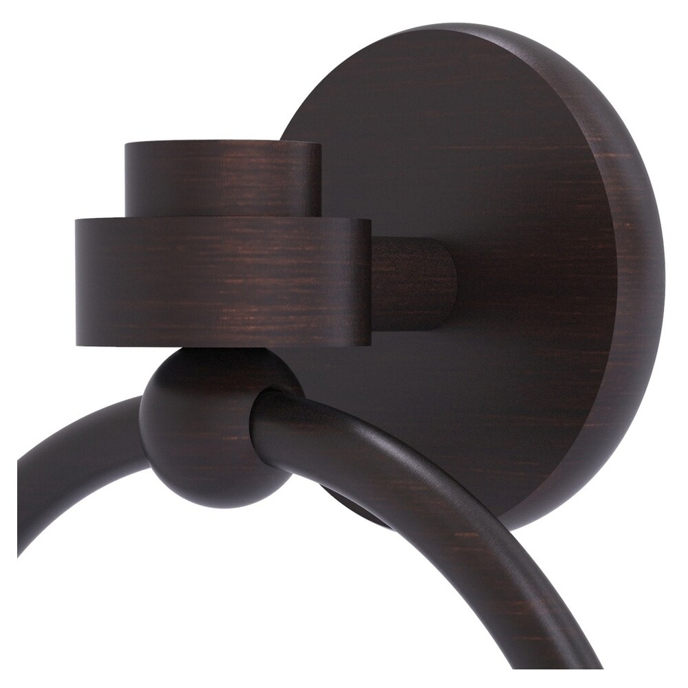 Argolla de toalla individual montada en la pared en bronce veneciano de Allied Brass Satellite Orbit One 7116-VB