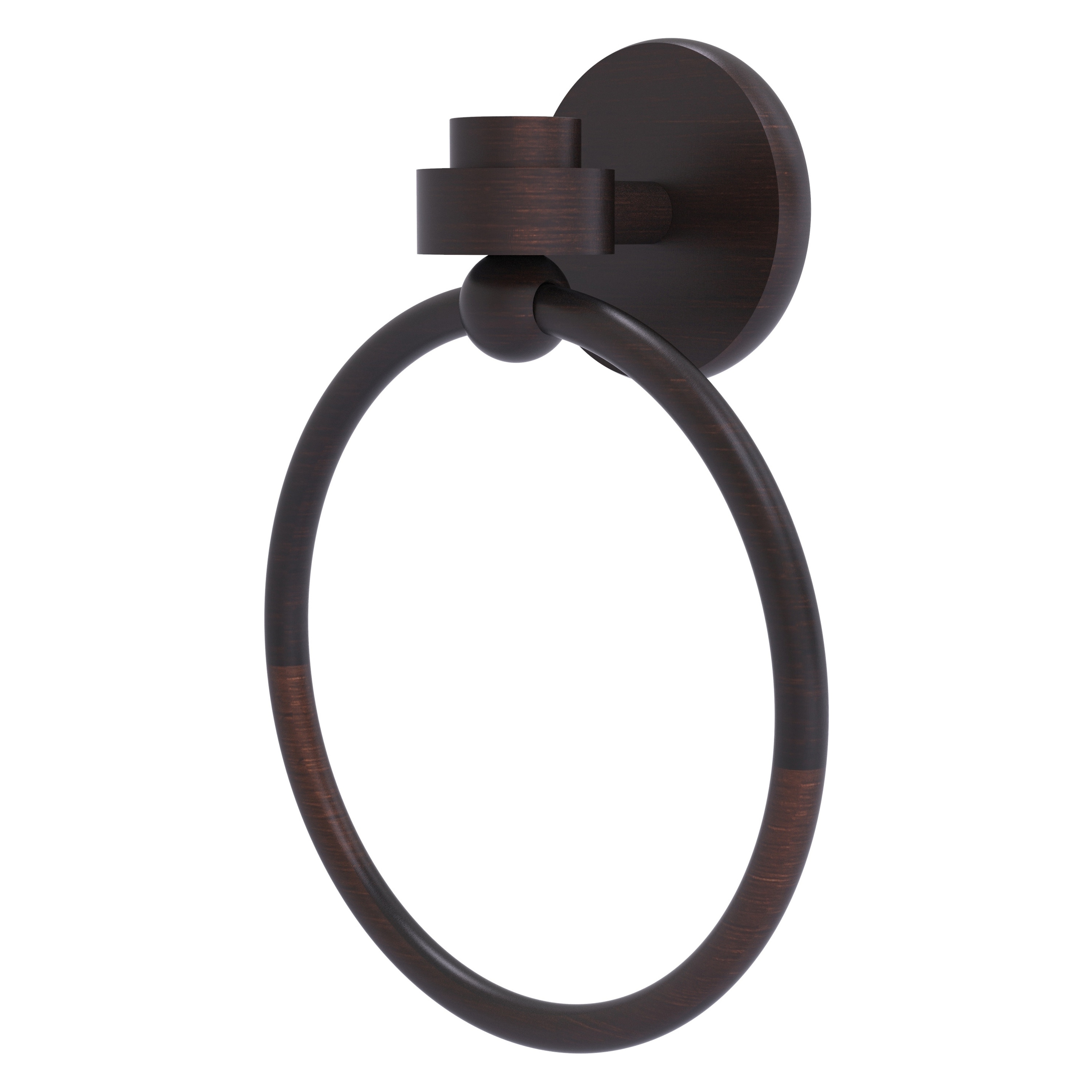 Argolla de toalla individual montada en la pared en bronce veneciano de Allied Brass Satellite Orbit One 7116-VB