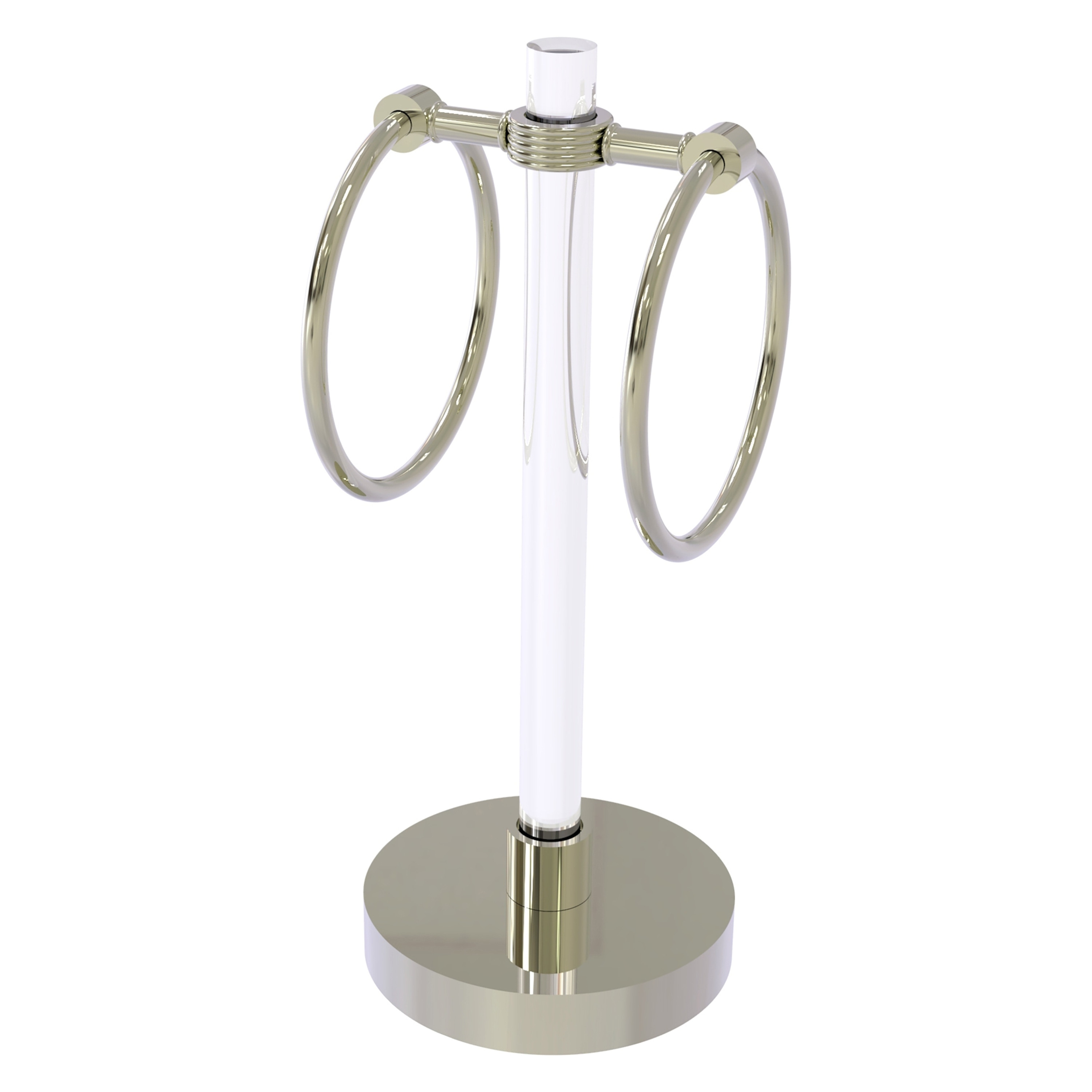 Anillo para toalla de pie de níquel pulido Clearview de Brass Polished Nickel CV-GTRSG-10-PNI.