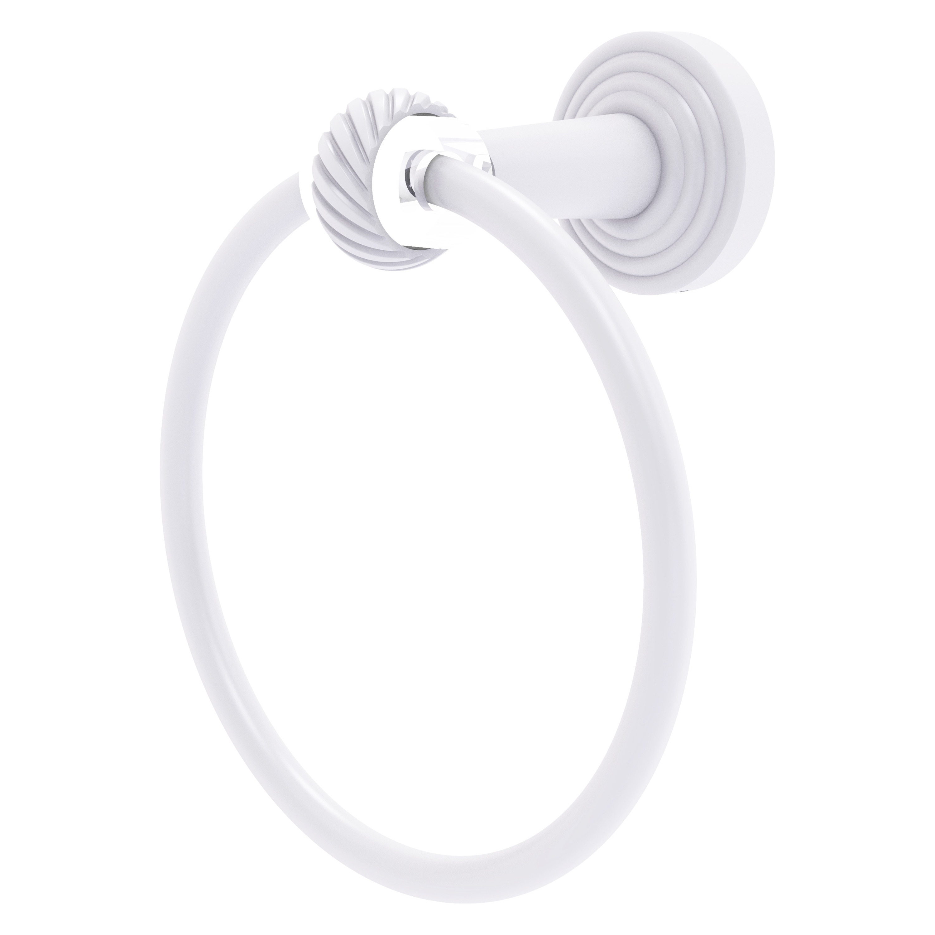 Aro de Toalla Individual para Montar en Pared en Color Blanco Mate de Allied Brass Pacific Beach