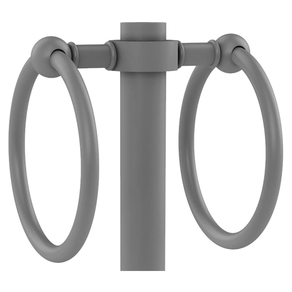 Anillo Doble para Toallas de Pie en Gris Mate Allied Brass