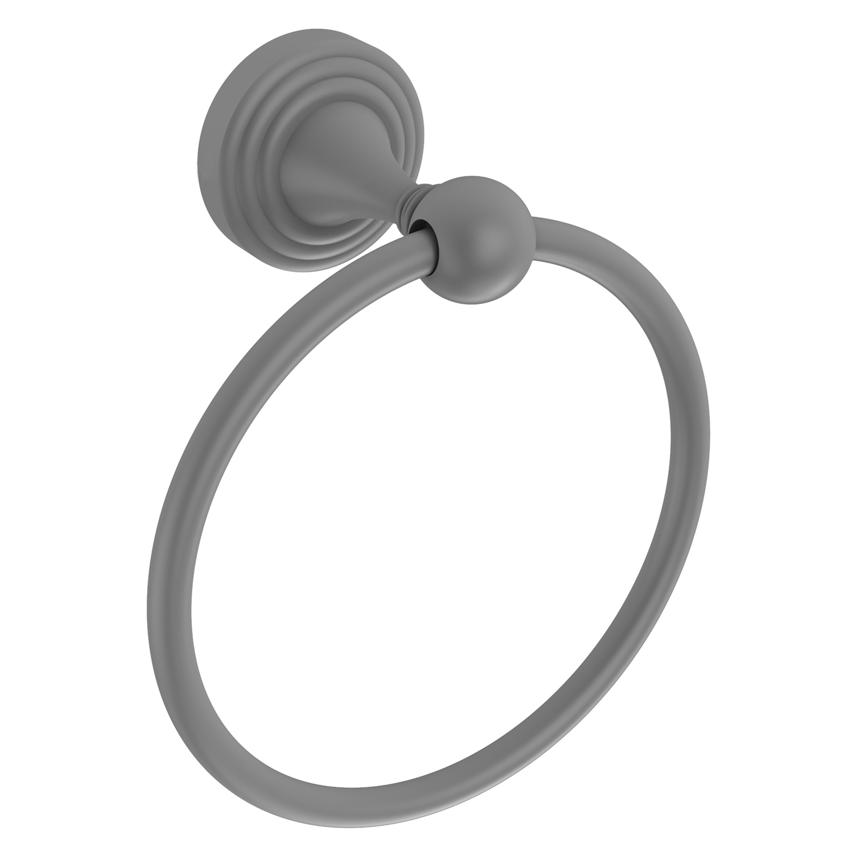 Argolla individual para toalla de montaje en pared de Allied Brass Sag Harbor en gris mate