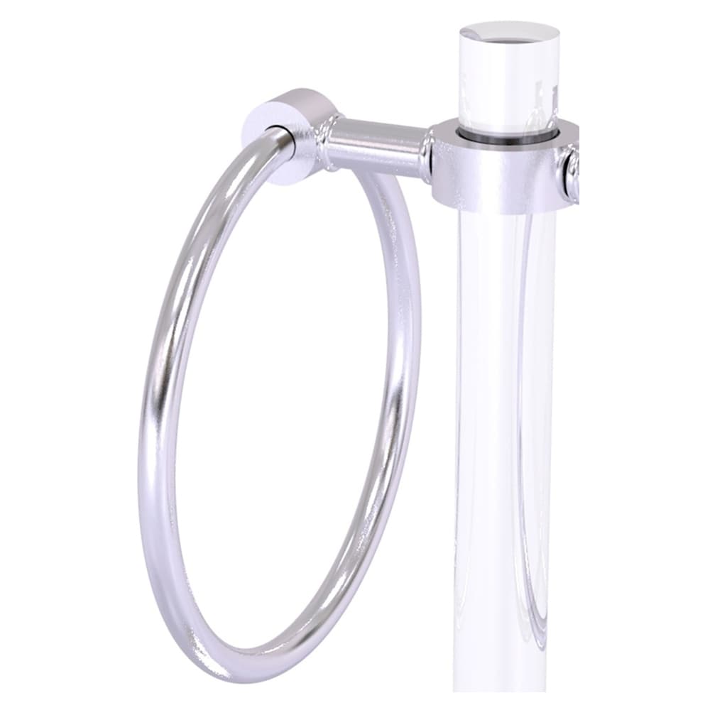 Anillo de Toalla de Pie Único en Cromo Satinado Clearview de Allied Brass