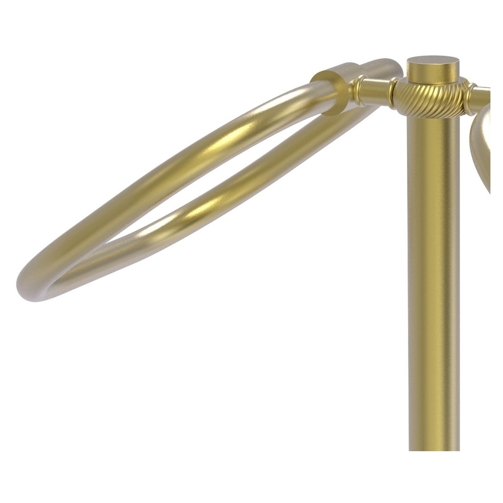 Anillo Doble para Toallas de Pie en Latón Satinado - Allied Brass TB-20T-SBR
