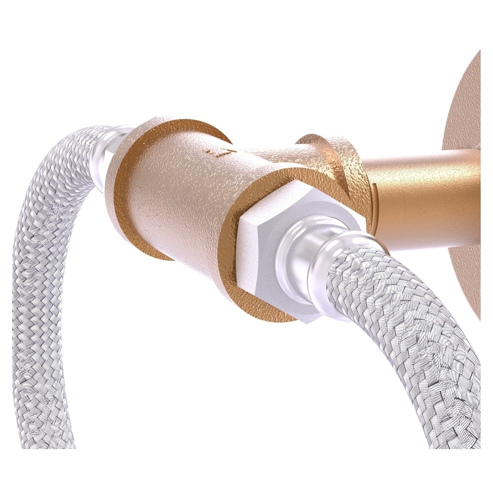 Argolla de Toalla de Pared de Tubo de Bronce Cepillado Allied Brass Pipeline P-500-RG-BBR