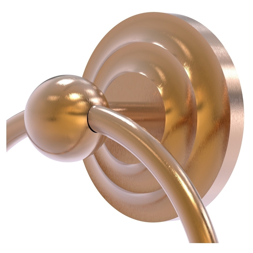 Argolla de toalla individual de montaje en pared de bronce cepillado Que New de Allied Brass QN-16-BBR