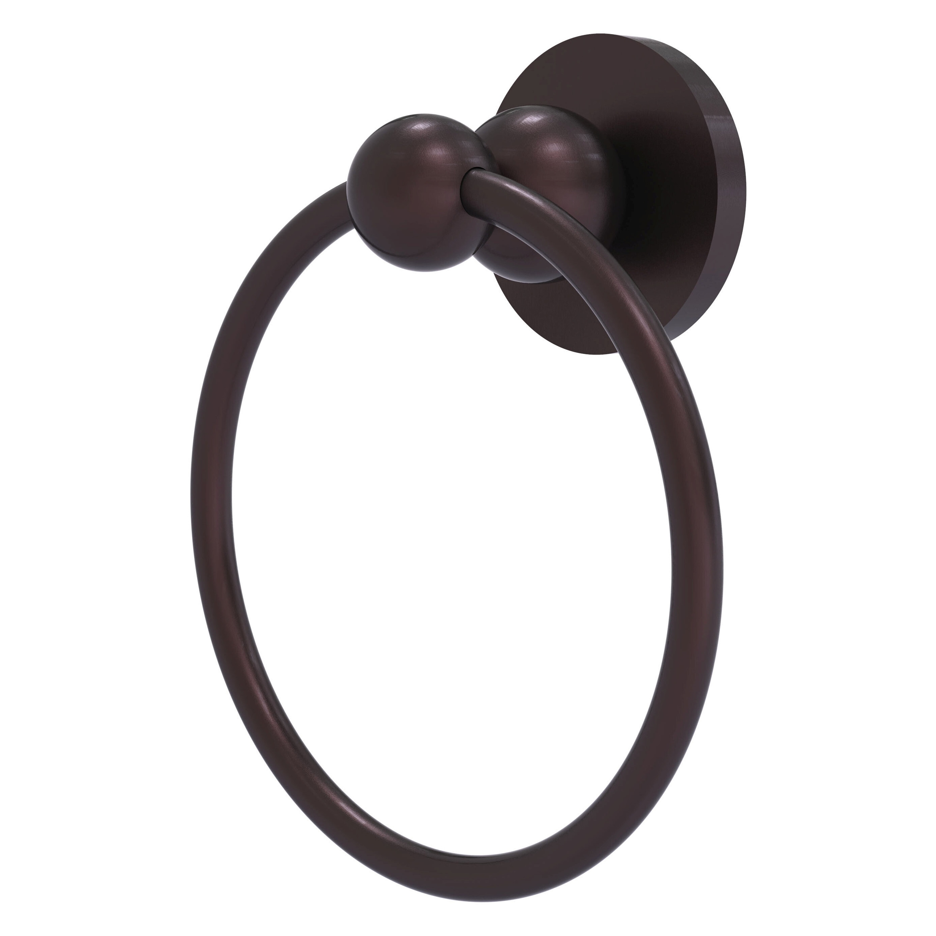 Argolla de toalla individual de montaje en pared en bronce antiguo Bolero de Allied Brass BL-16-ABZ.
