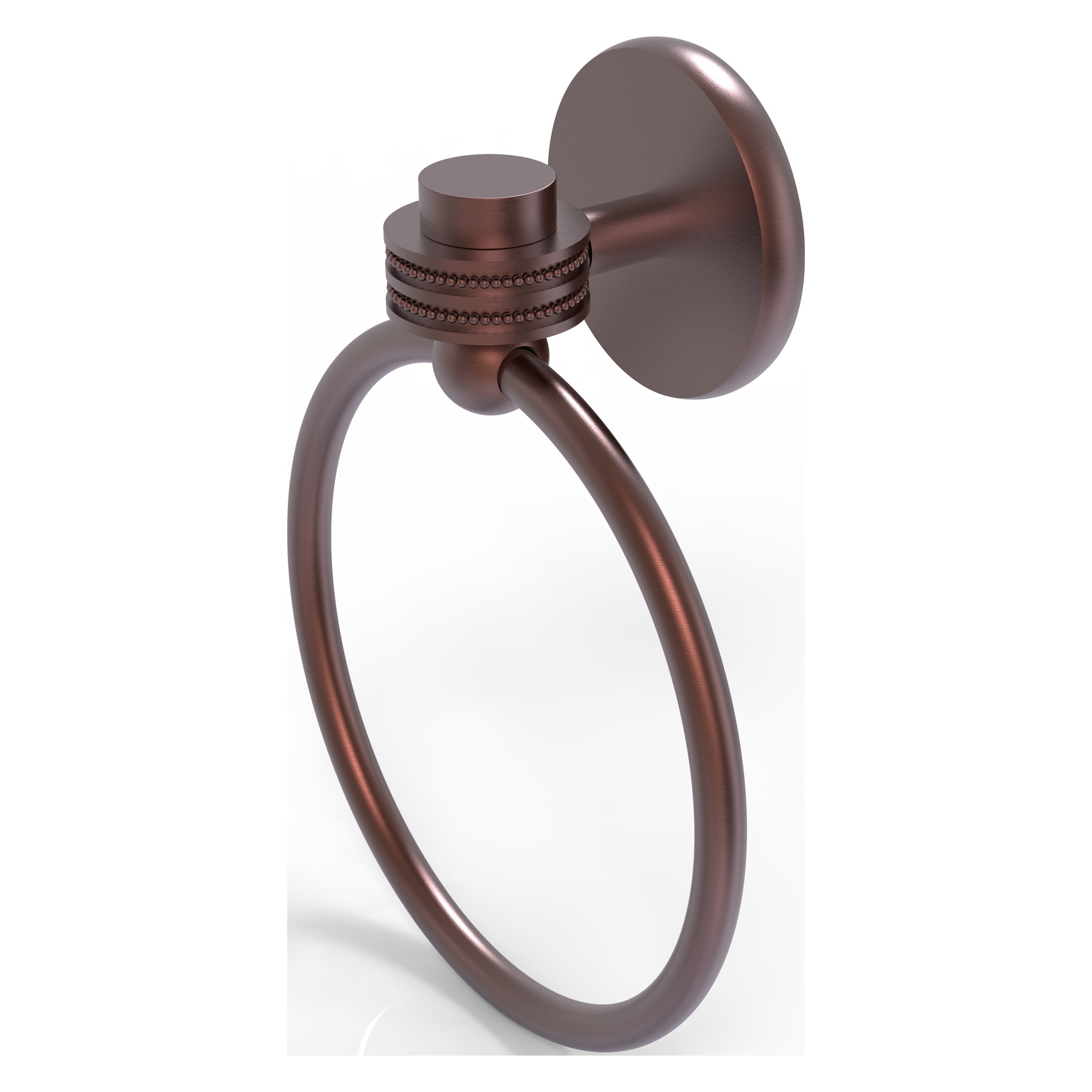 Aro de toalla de pared de cobre antiguo Allied Brass Satellite Orbit One