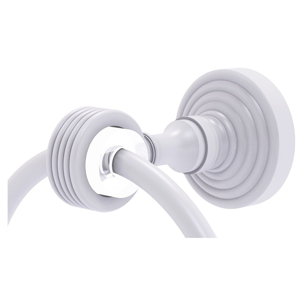 Argolla de toalla individual de montaje en pared en blanco mate de Allied Brass Pacific Grove