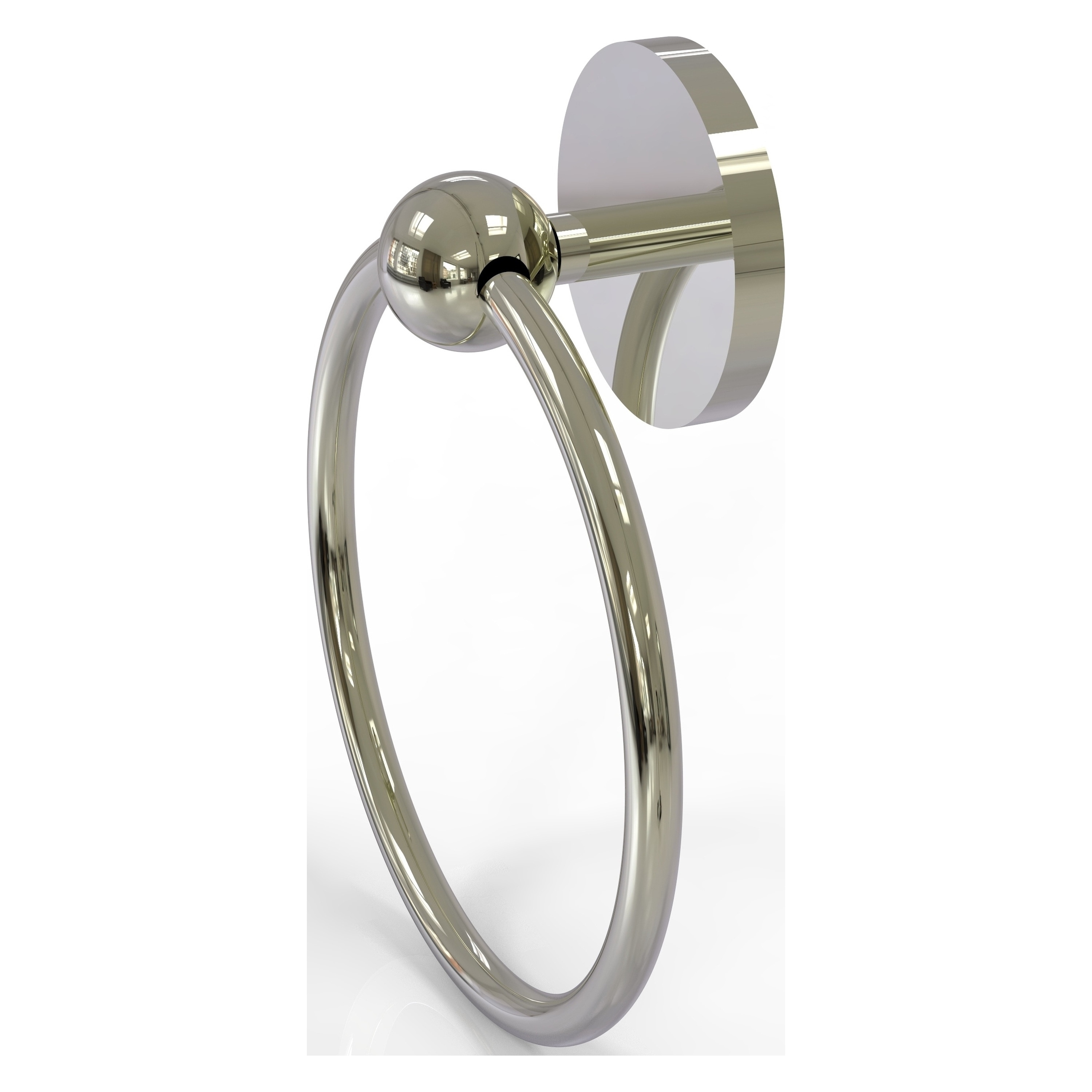Aro de Toalla de Pared Montado en Níquel Pulido Prestige Skyline de Allied Brass