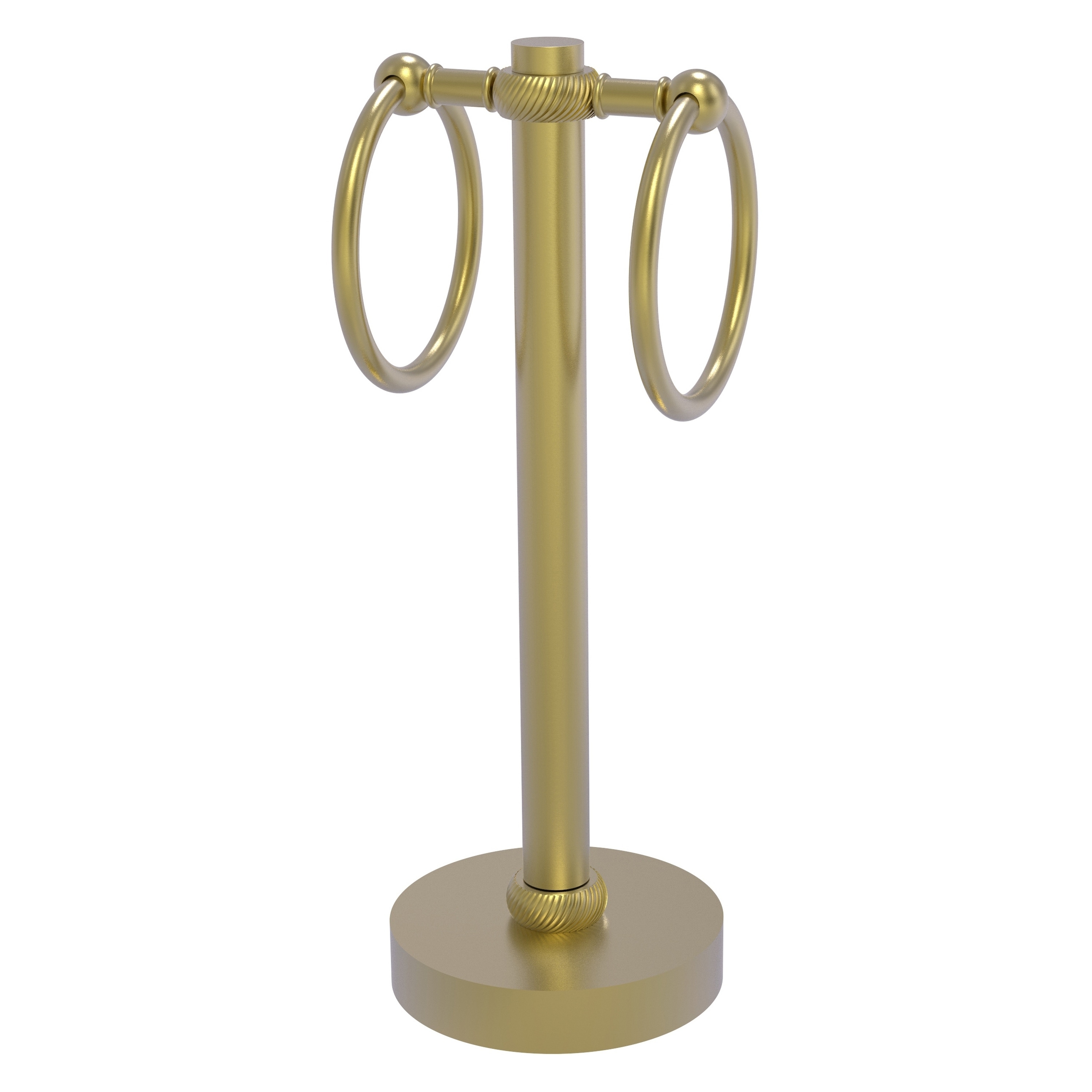 Anillo Doble para Toallas de Pie en Latón Satinado - Acabado Satinado Brass