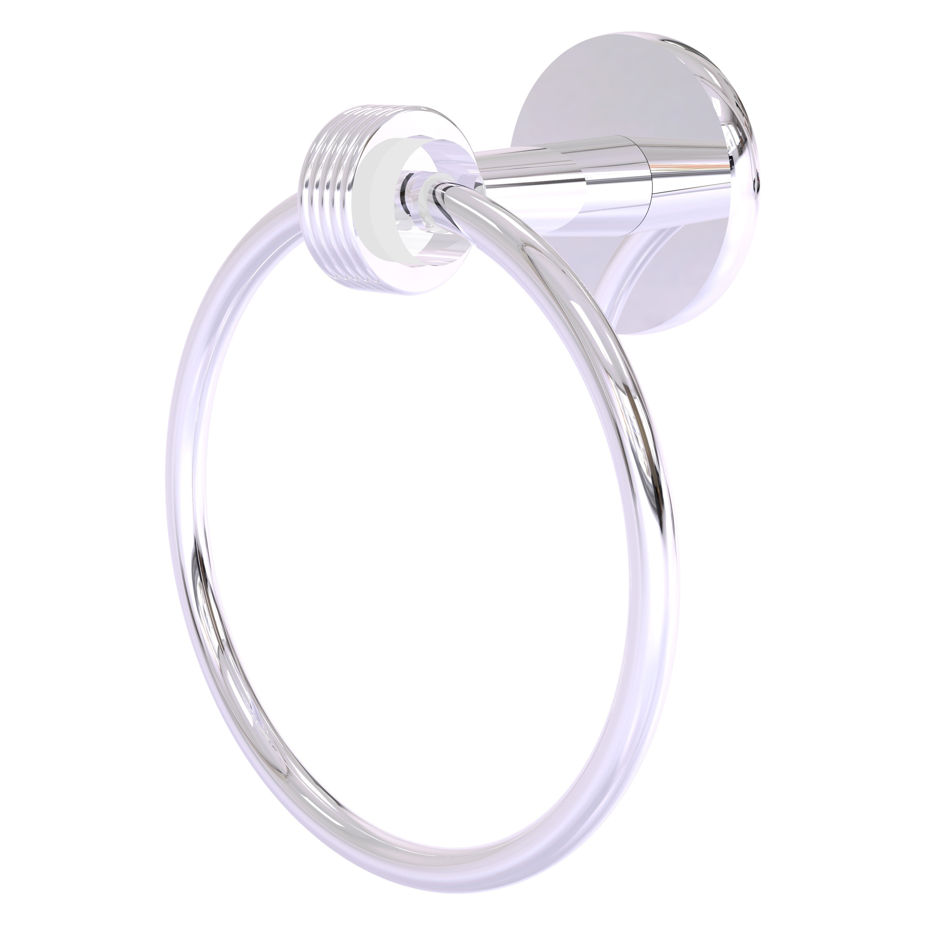 Argolla para toalla individual de montaje en pared de cromo pulido Clearview de Allied Brass CV-16G-PC