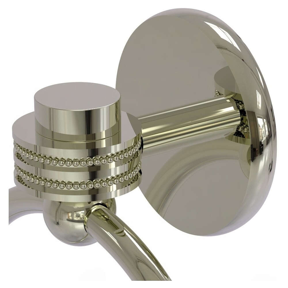 Argolla para toalla individual de montaje en pared en níquel pulido Satinado Satellite Orbit One de Allied Brass 7116D-PNI