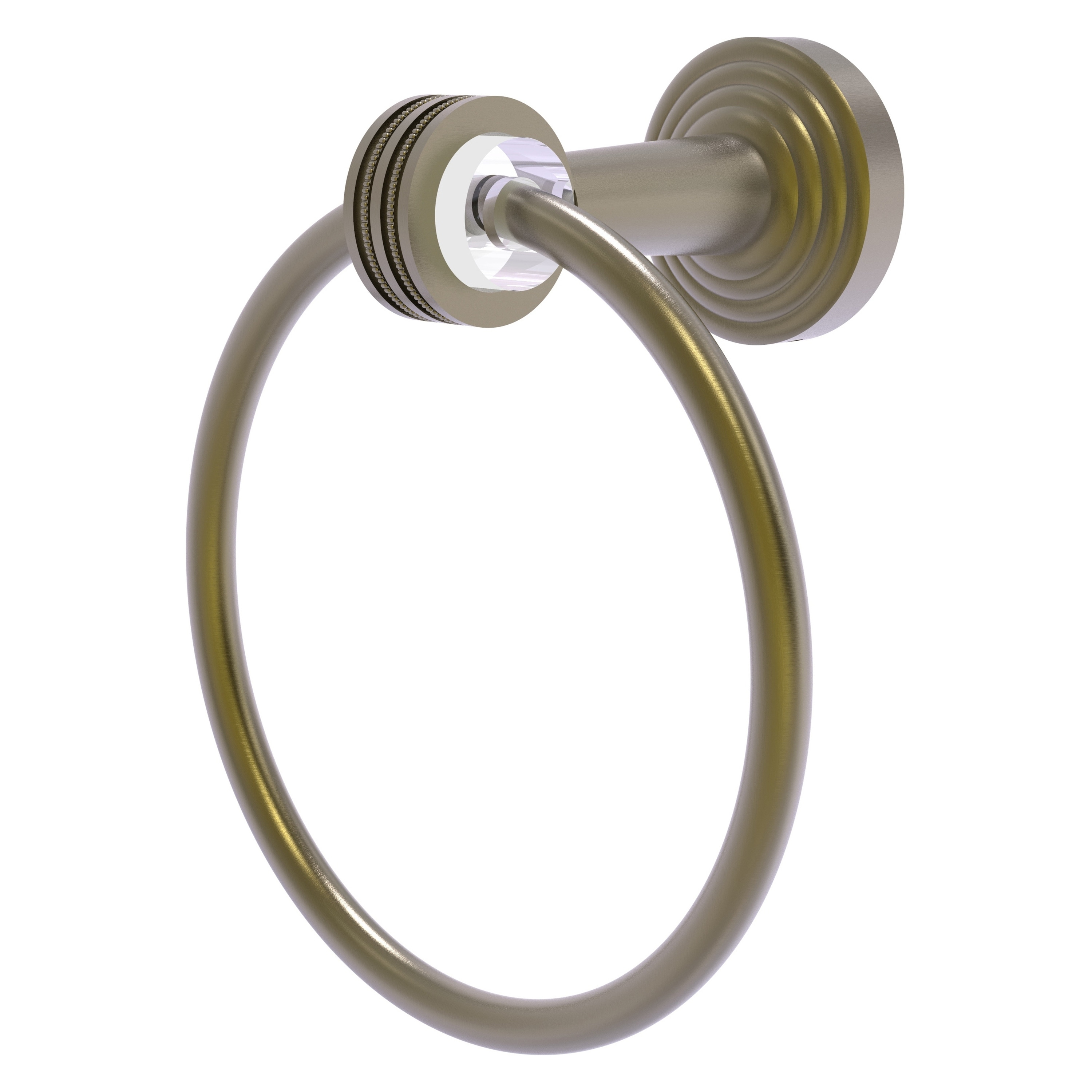 Juego de Toallero de Pared Individual en Latón Antiguo de Pacific Beach de Allied Brass PB-16D-ABR
